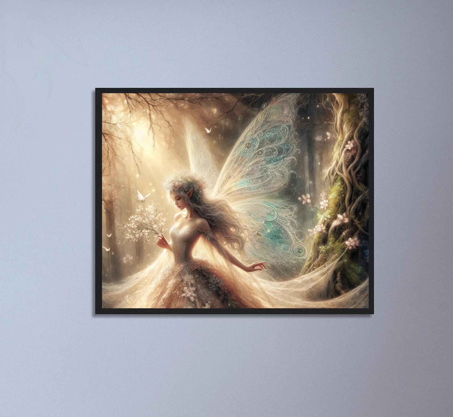 Wood Print, Fairy, Original Art, Print on Wood, Ready to Hang