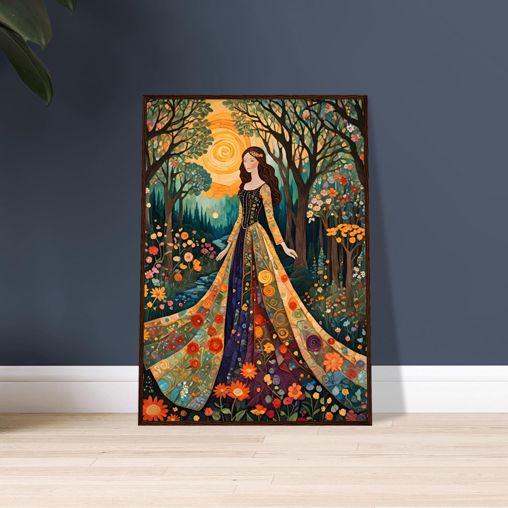 Floral Forest, Original Art, Framed or Unframed, Print on Paper