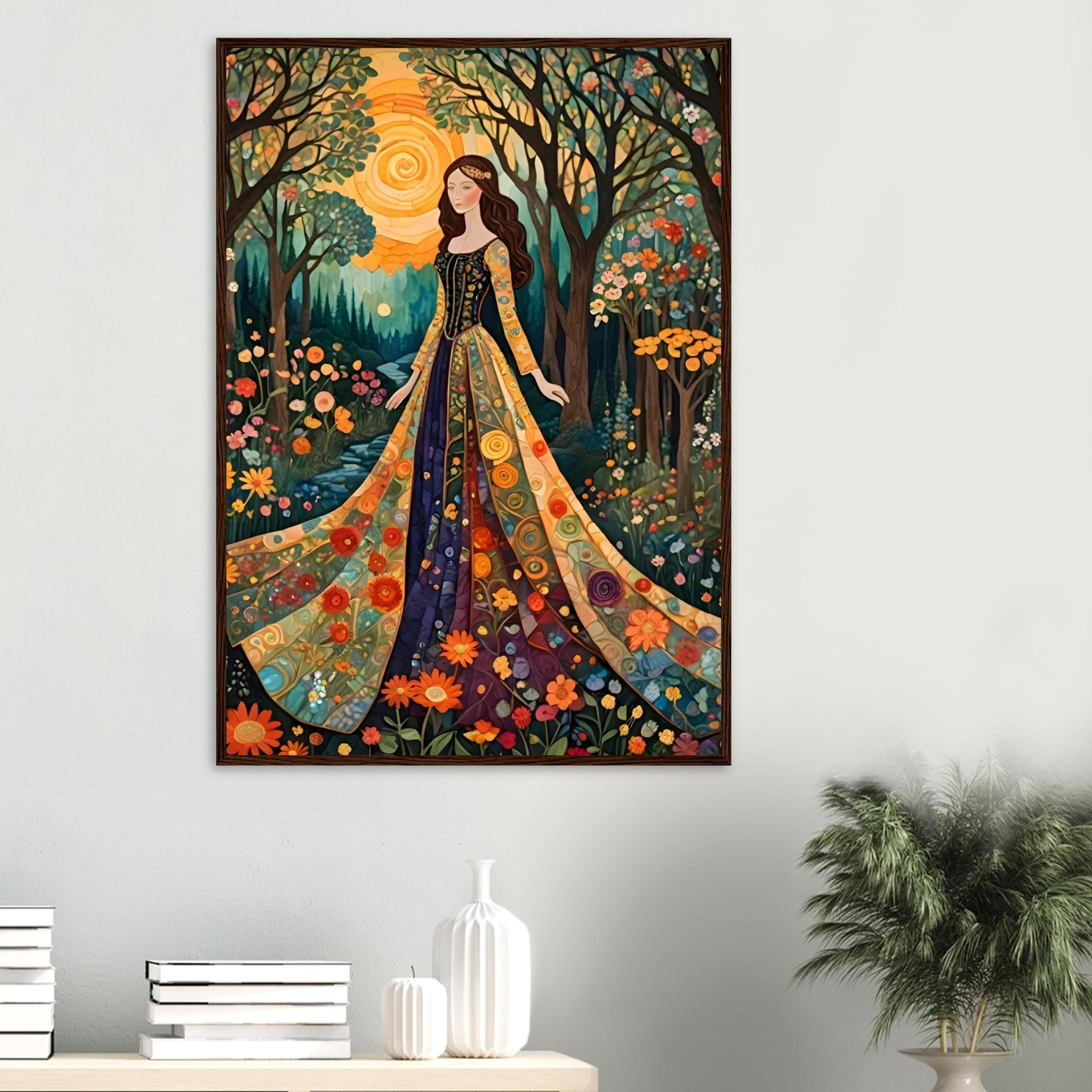 Floral Forest, Original Art, Framed or Unframed, Print on Paper