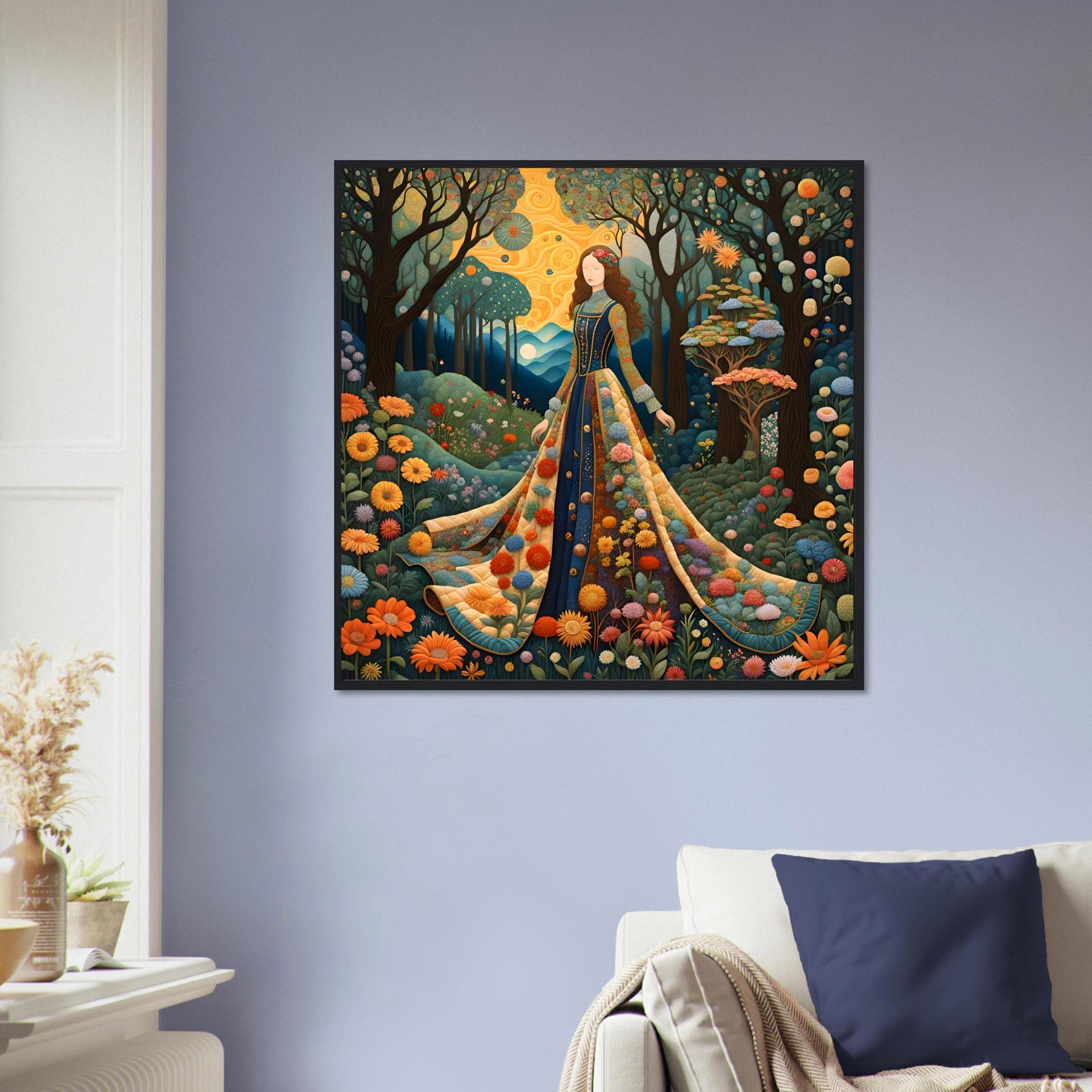 Floral Forest, Original Art, Framed or Unframed Print on Paper