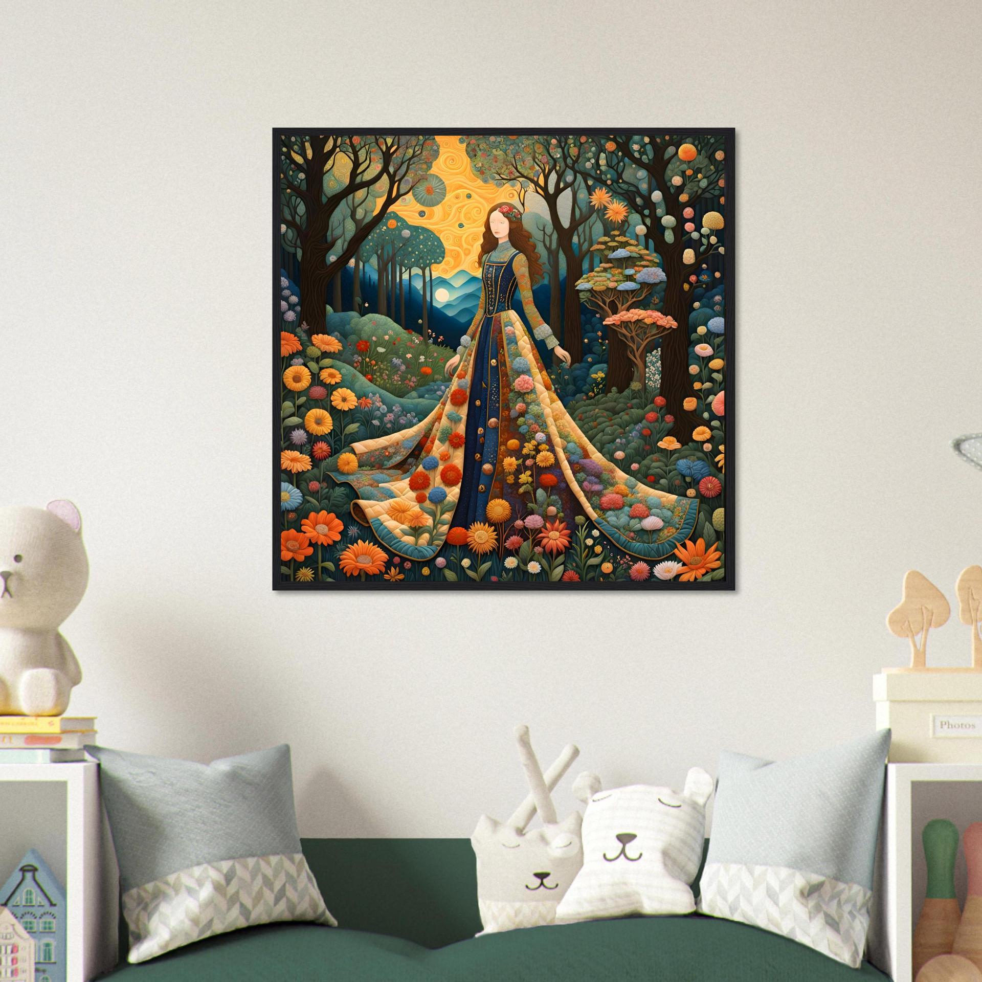Floral Forest, Original Art, Framed or Unframed Print on Paper