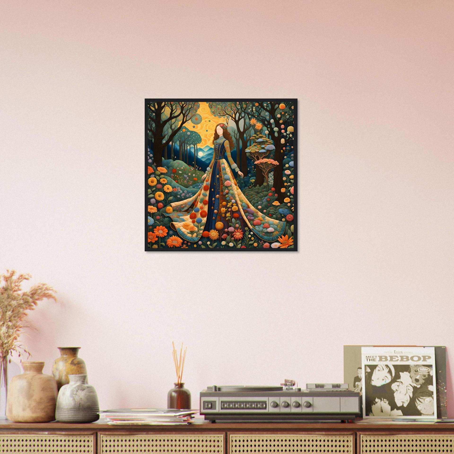 Floral Forest, Original Art, Framed or Unframed Print on Paper