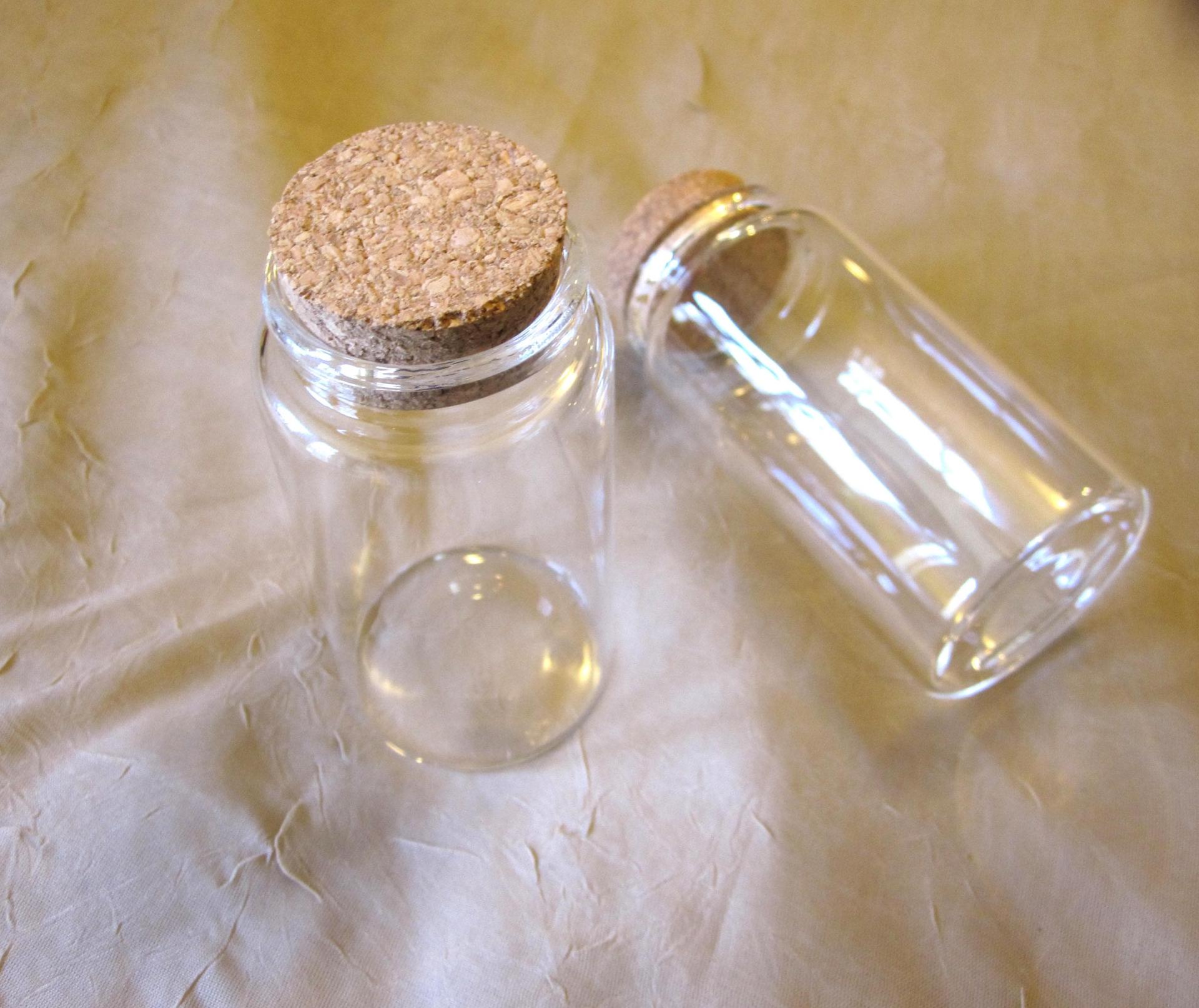Large Jar with Cork, Favor Jar, Herb Jars, Craft Storage
