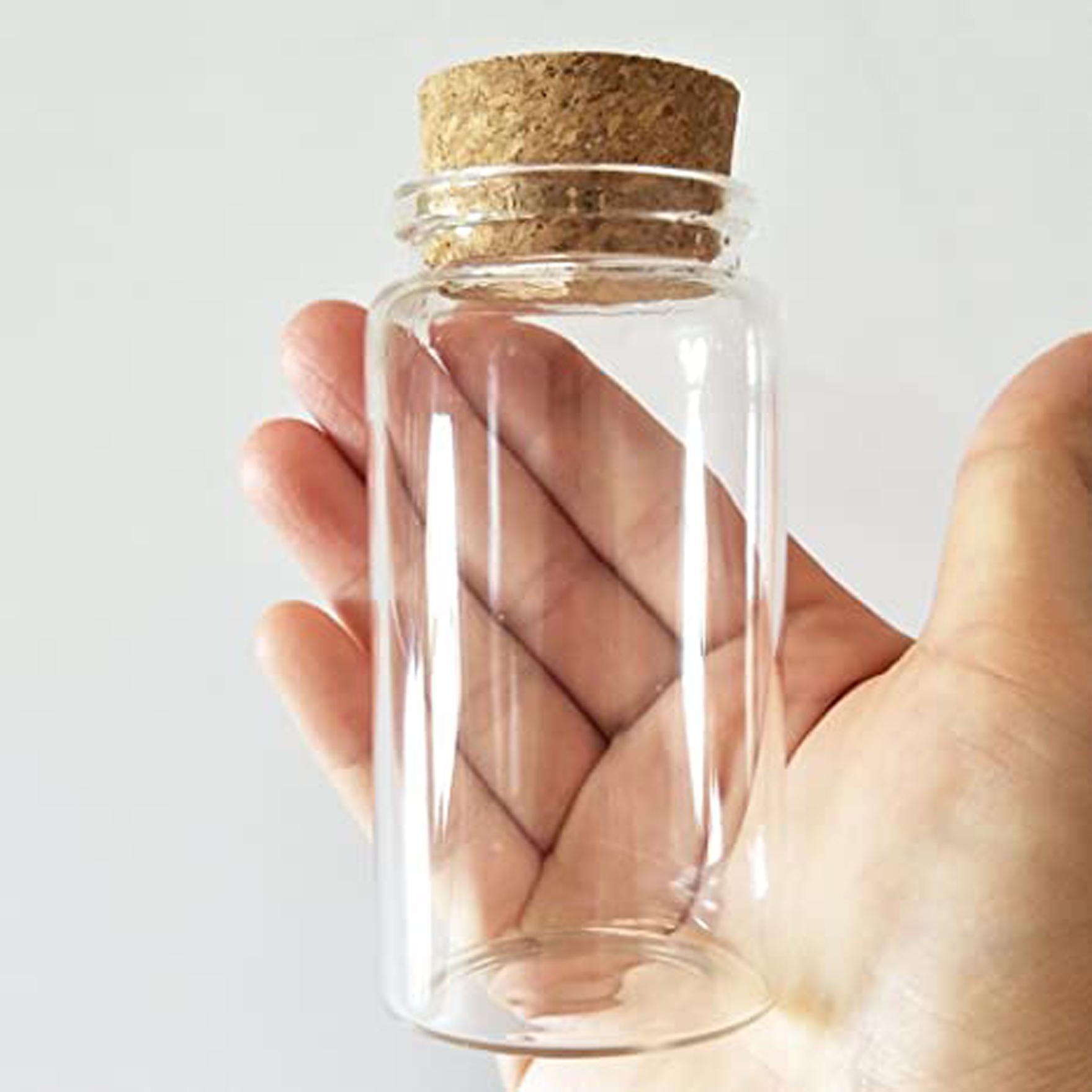 Large Jar with Cork, Favor Jar, Herb Jars, Craft Storage