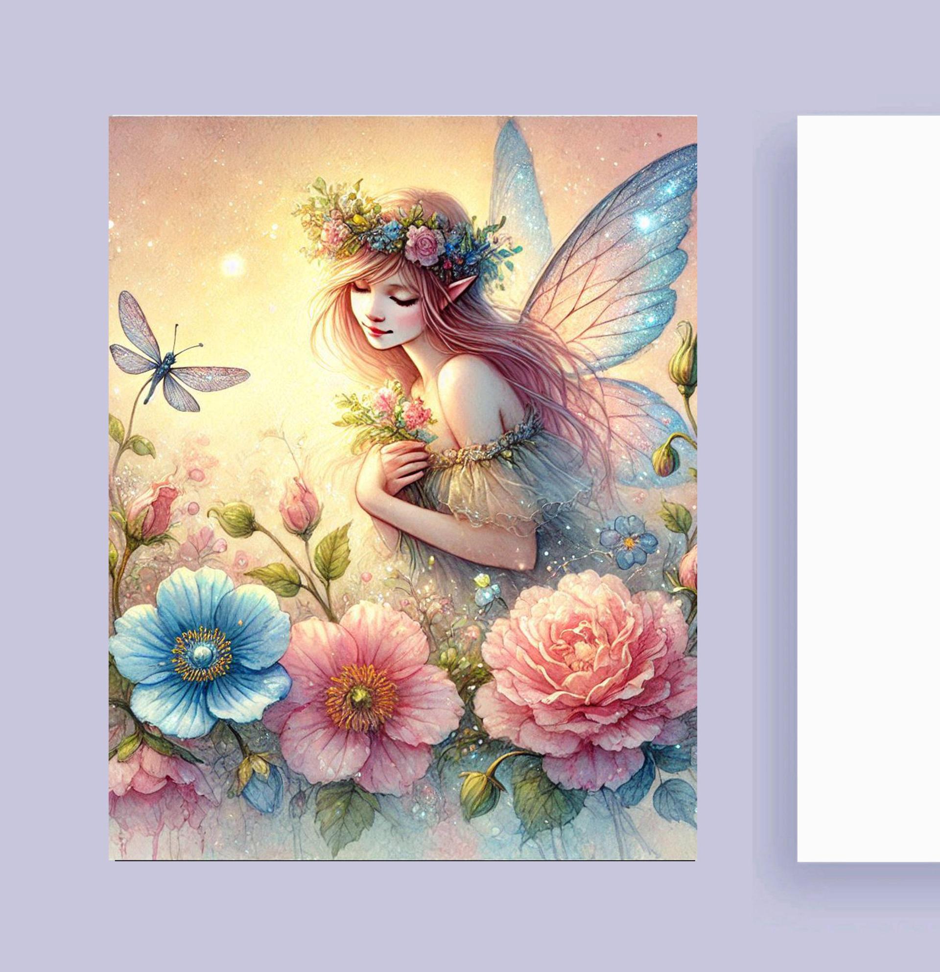 Set of 3 Designs, Fairy Greeting Cards, Bulk Pack of Cards