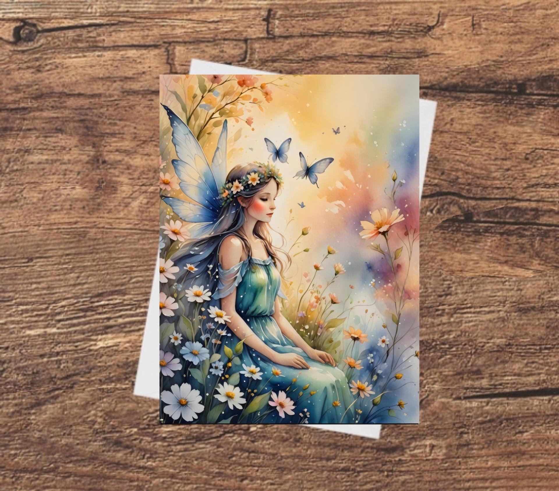 Set of 3 Designs, Fairy Greeting Cards, Bulk Pack of Cards