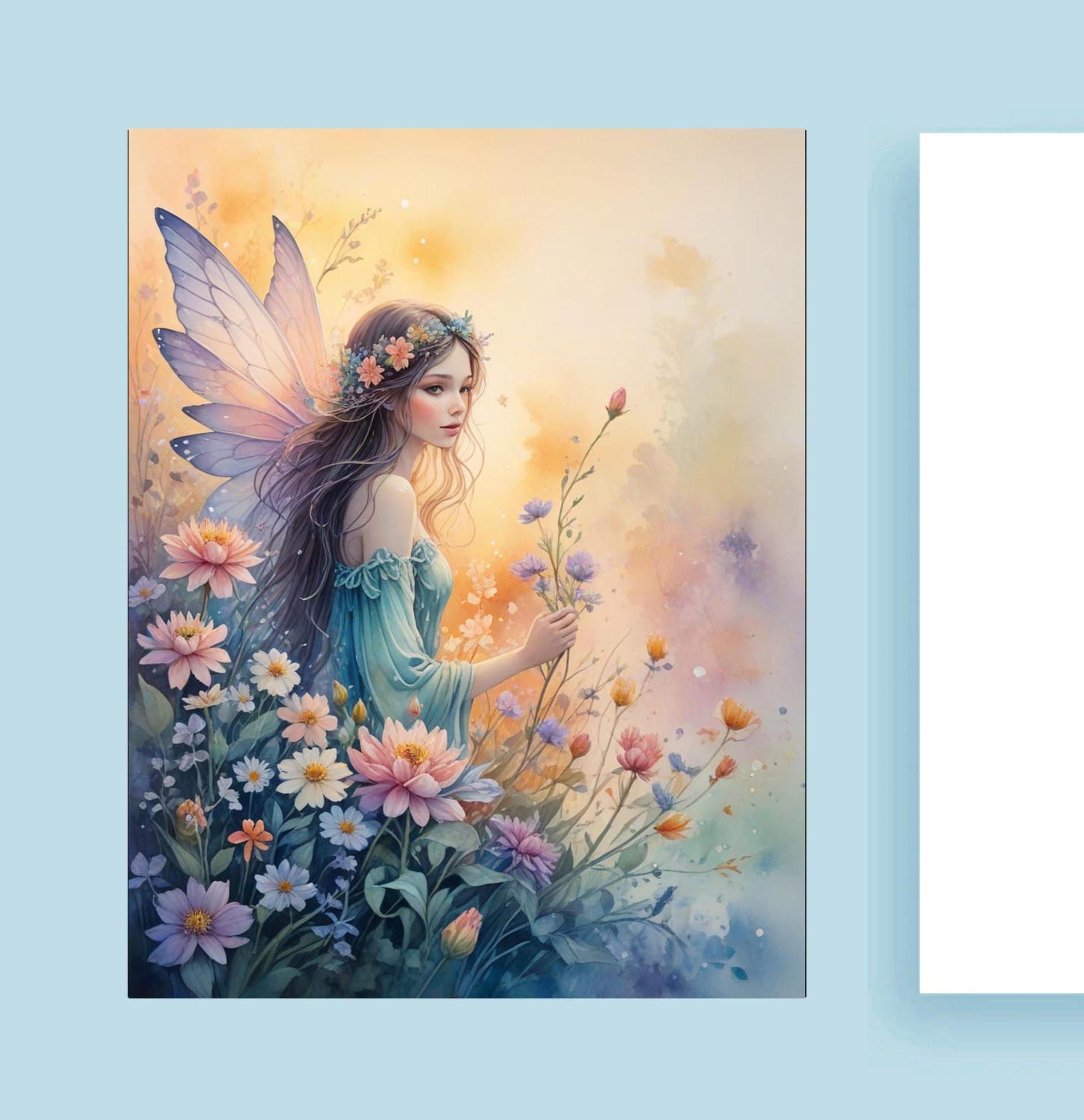 Set of 2 Designs, Fairy Greeting Cards, Bulk Pack of Cards
