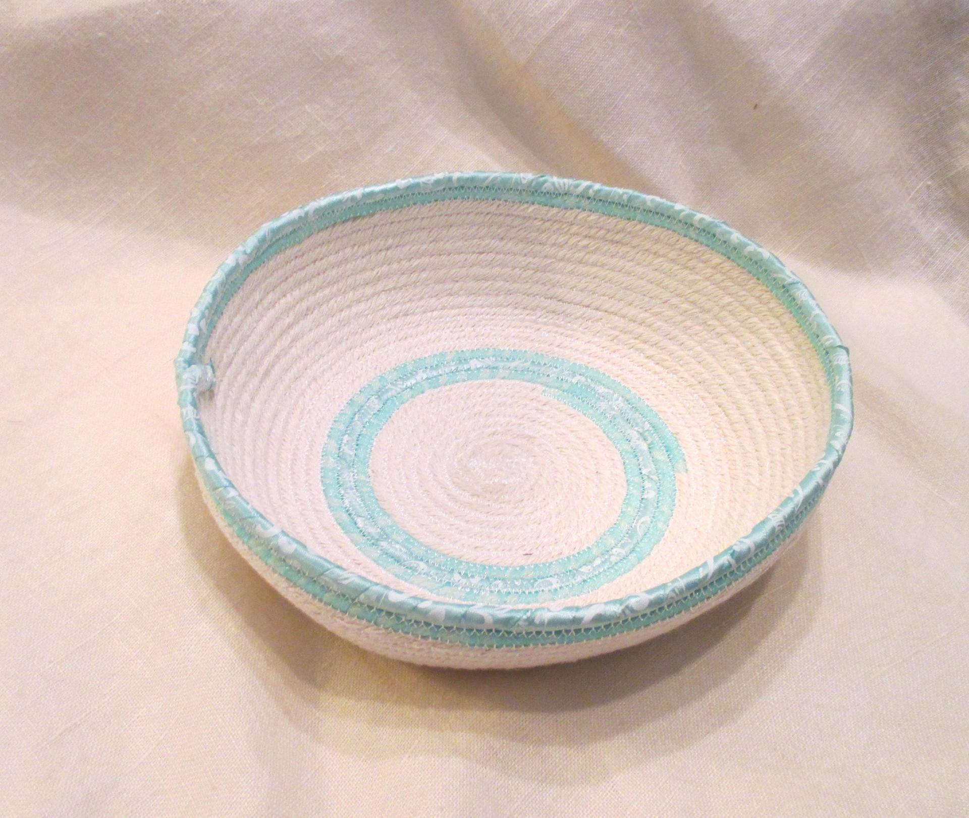 Rope Basket, Wrap Basket, Gift Basket, Catch All, Rope Bowl