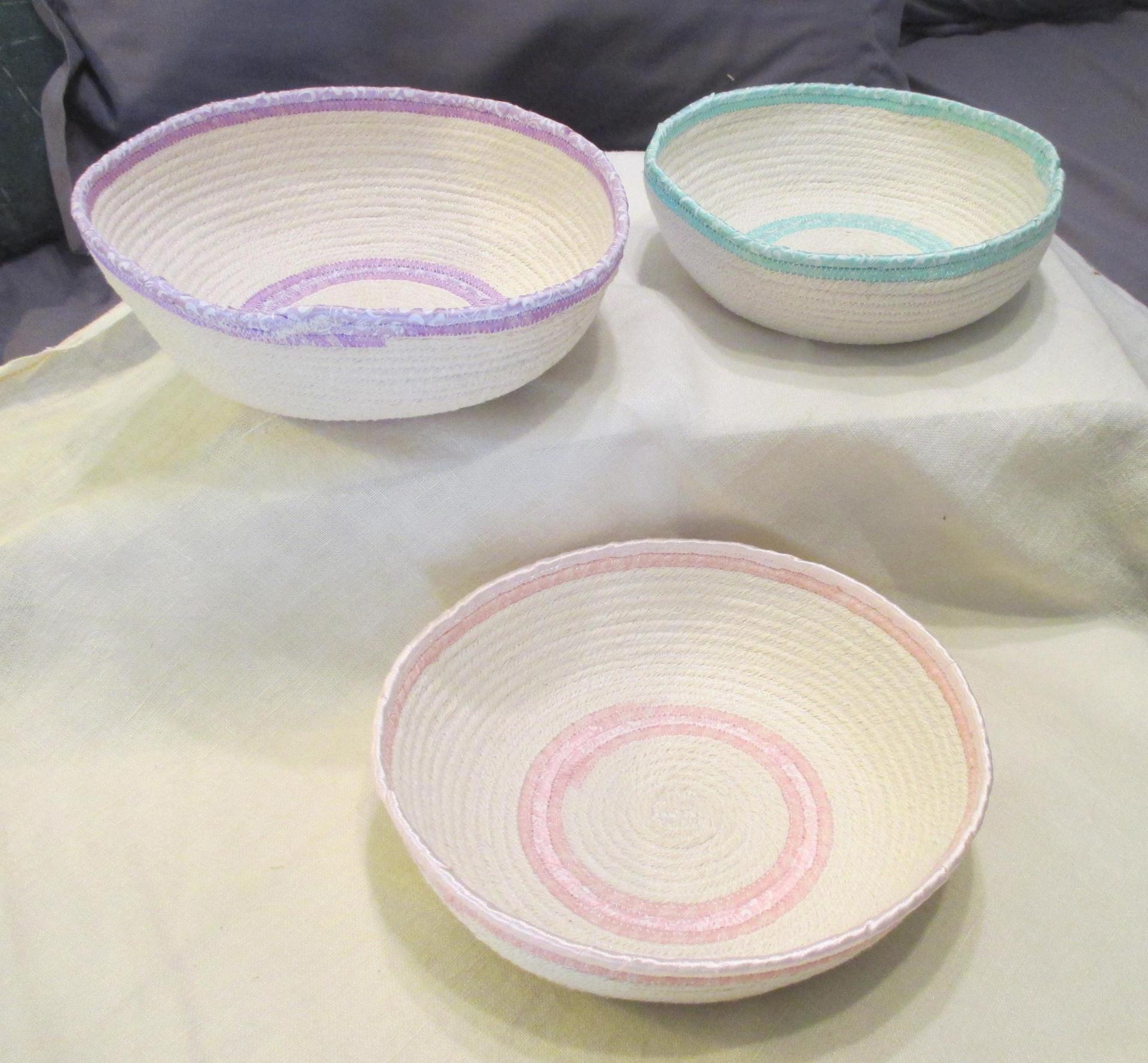 Rope Basket, Wrap Basket, Gift Basket, Catch All, Rope Bowl