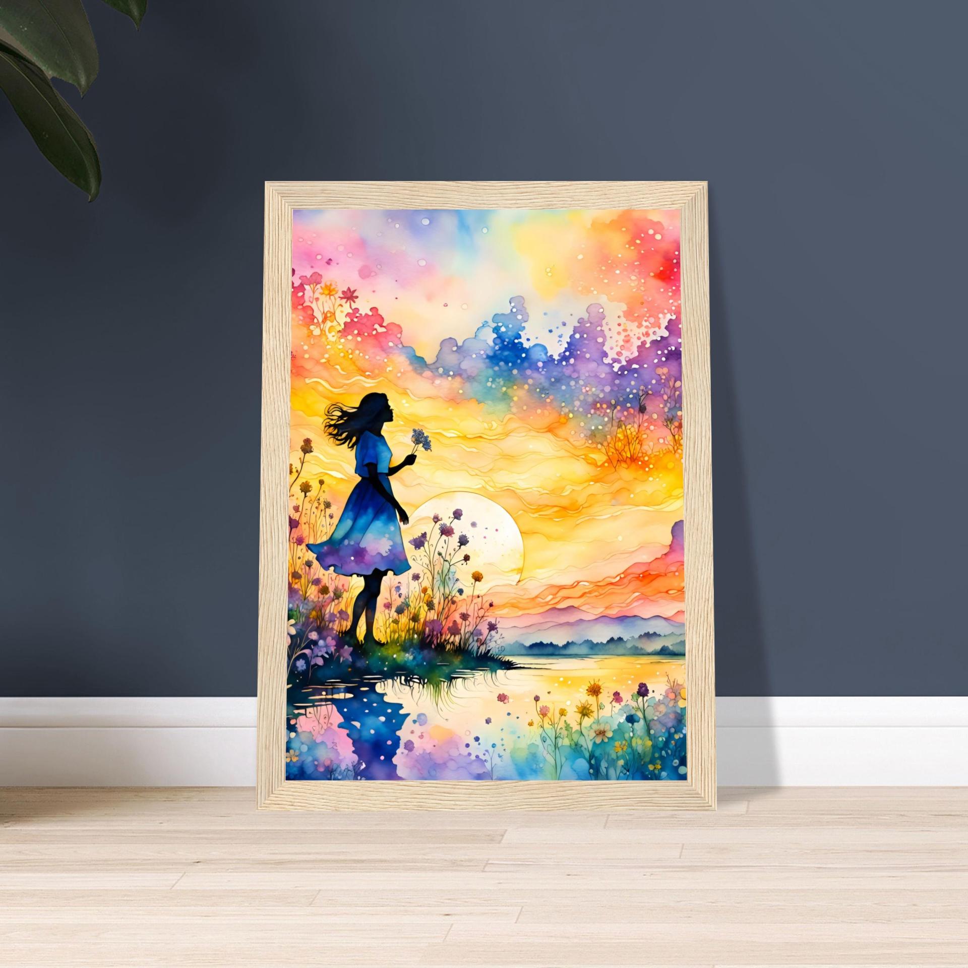 Floral Print - Framed or Unframed - Original Art - Print on Paper