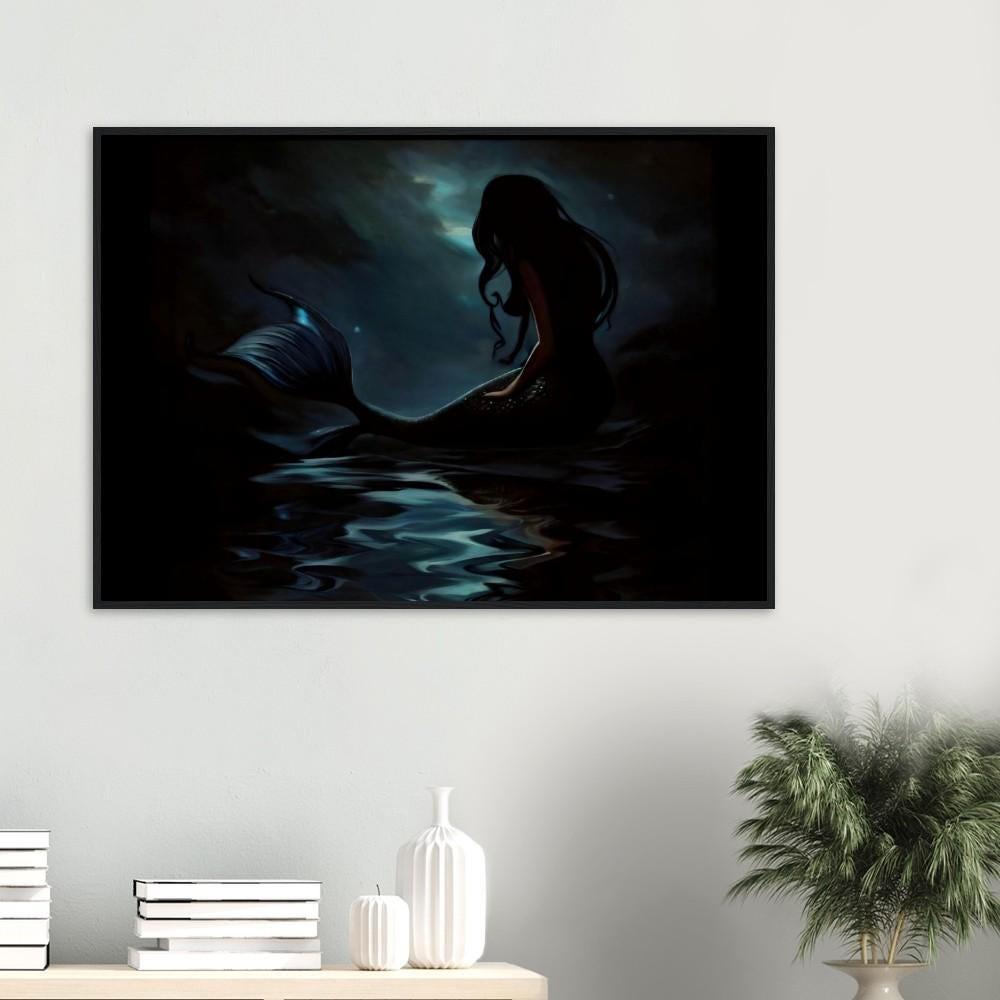Mermaid Print - Framed or Unframed - Original Art - Print on Paper
