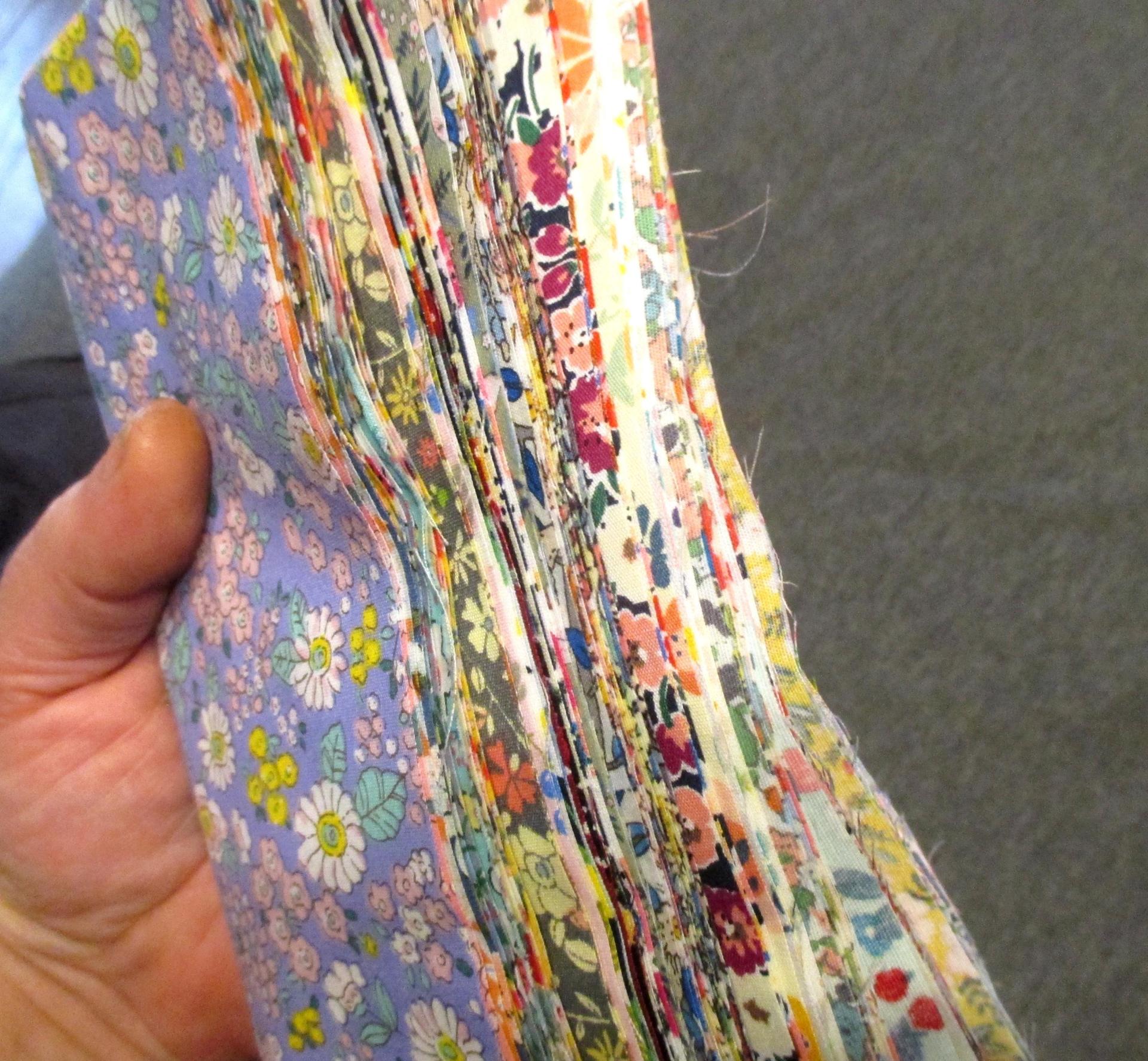 Fabric Bundle, All Cotton - Precut Squares - 8x8” Floral Layer Cake, Multiple Colors, for Crafting, Patchwork, and Quilting