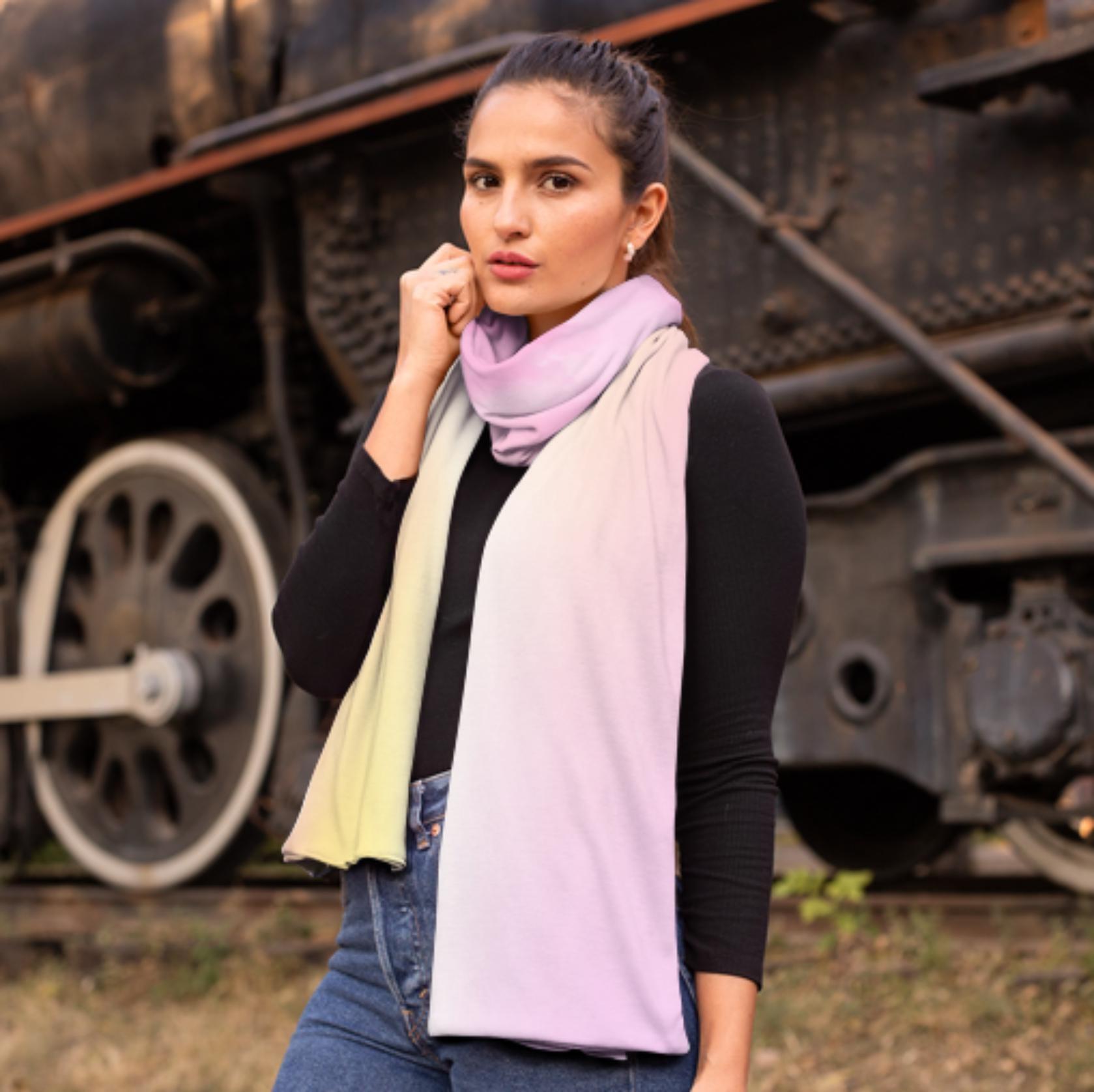 Velvet Scarf - Super Soft Long Scarf - Multiple colors, gradients