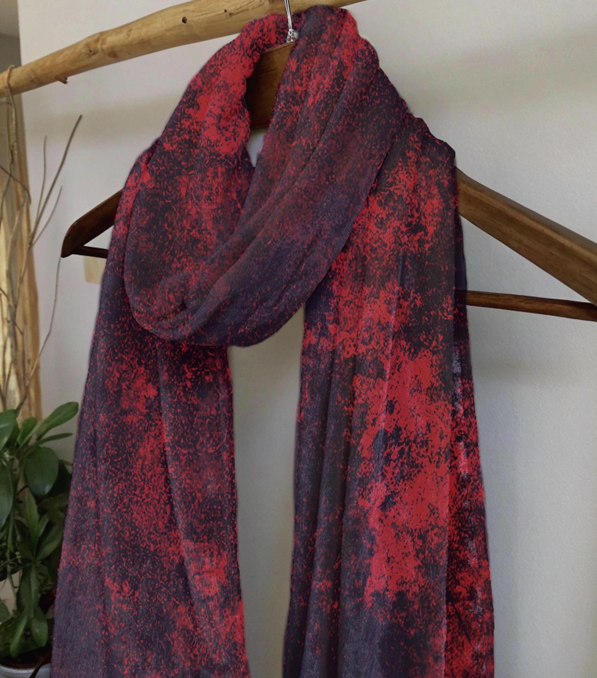 Velvet Scarf - Multiple Colors Gradients - Long Super Soft Scarf