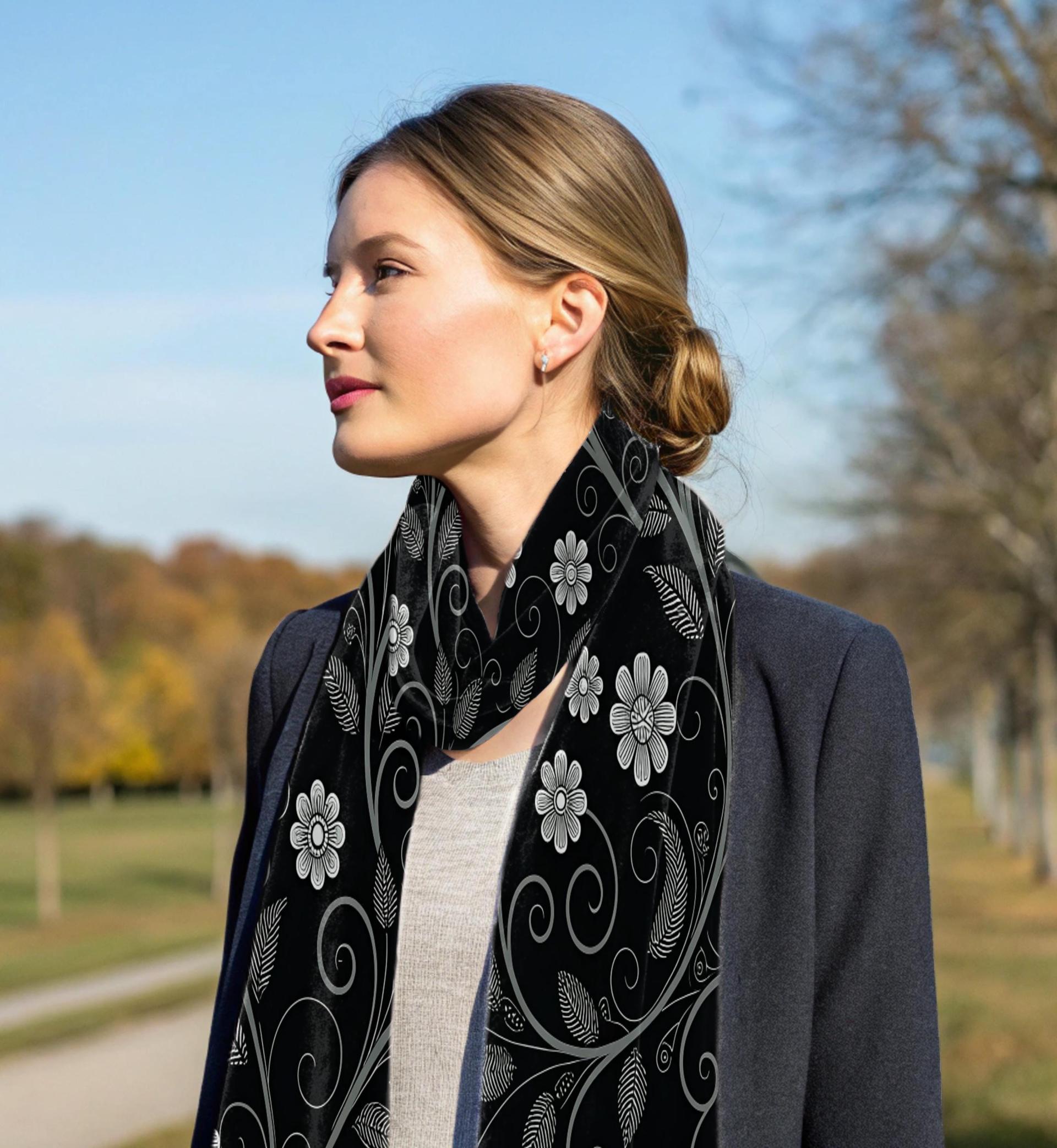 Velvet Scarf - Long Soft Scarf