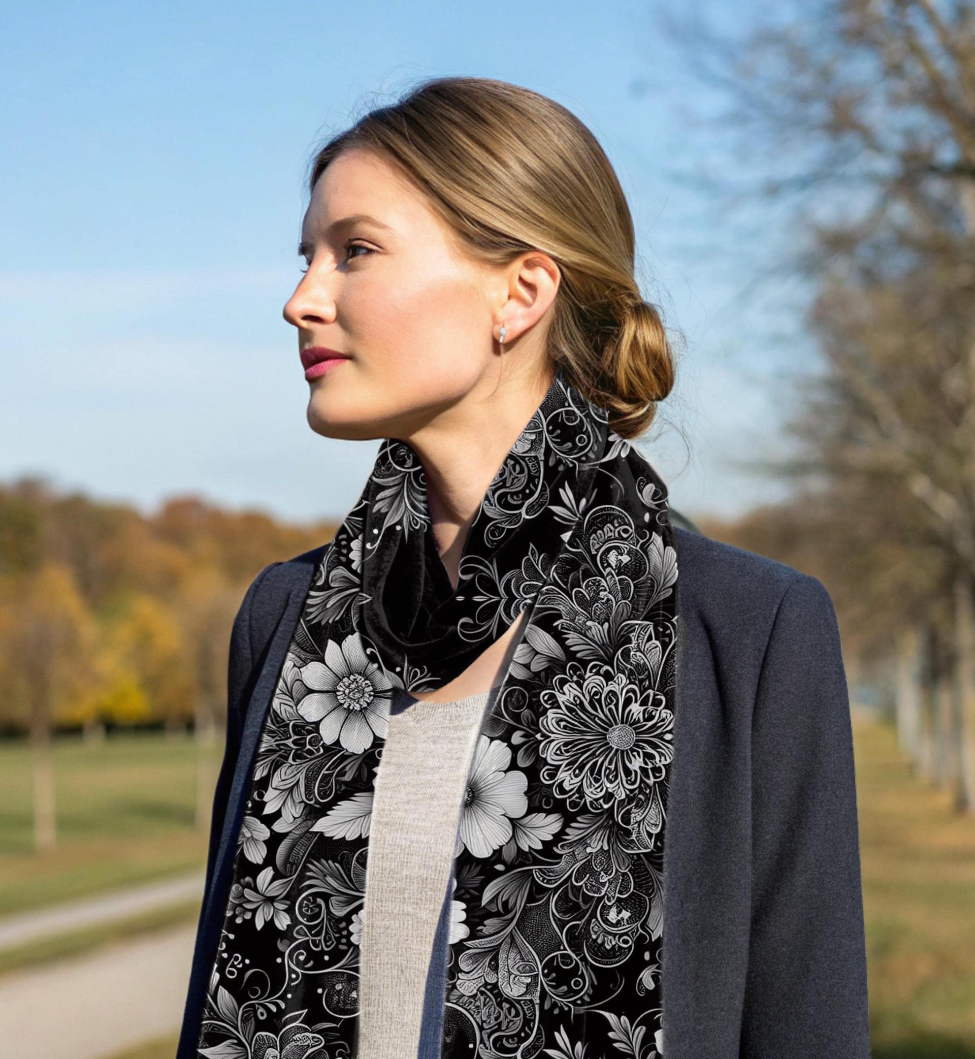 Velvet Scarf - Long Soft Scarf