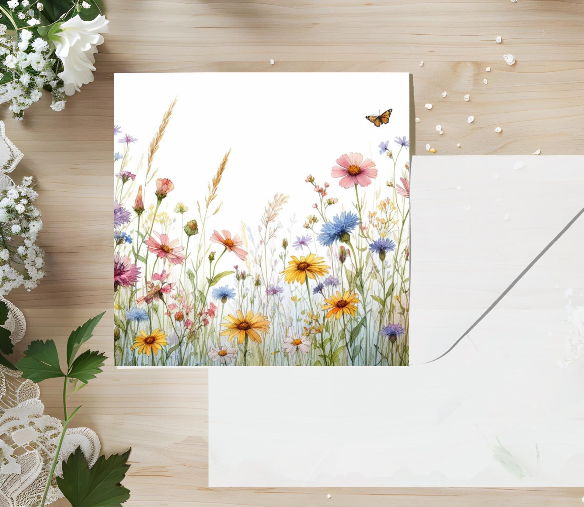 Wildflowers - Single Card or Bulk 10 Pack of Gift Cards