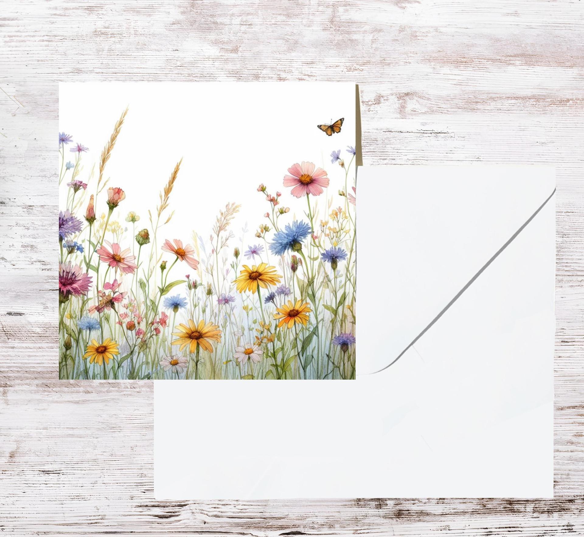 Wildflowers - Single Card or Bulk 10 Pack of Gift Cards