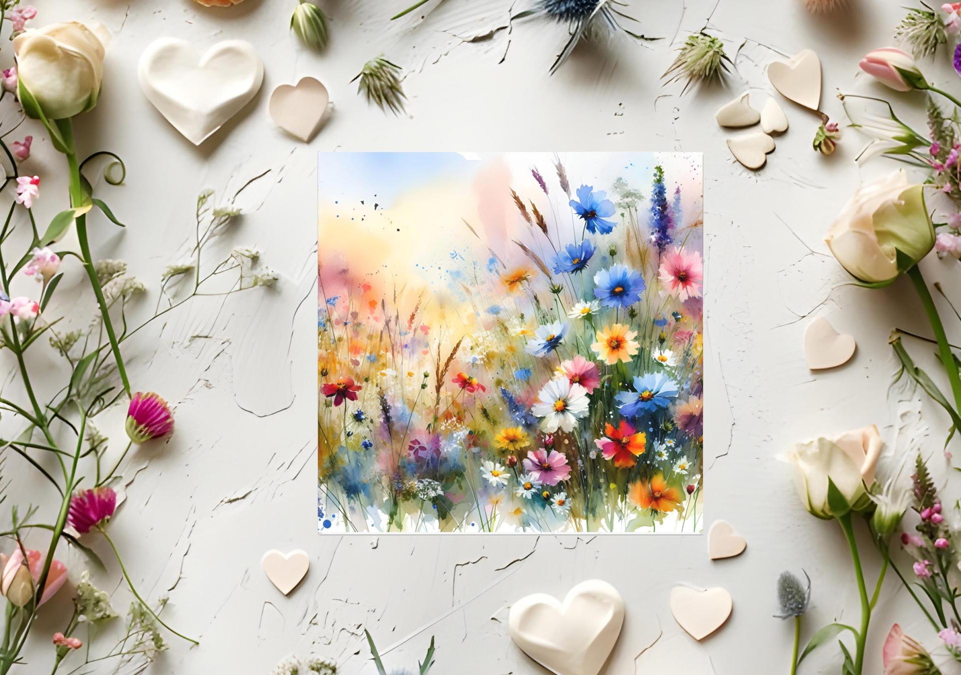 Wildflowers - Single Card or Bulk 10 Pack of Gift Cards