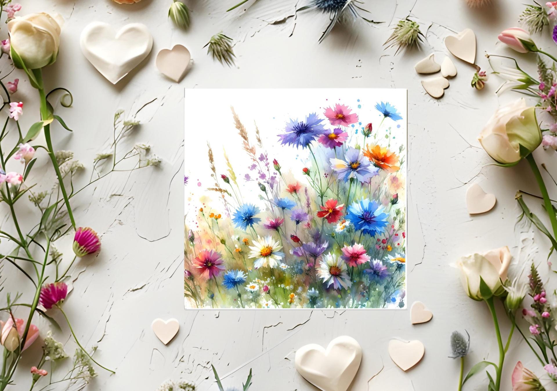 Wildflowers - Single Card or Bulk 10 Pack of Gift Cards