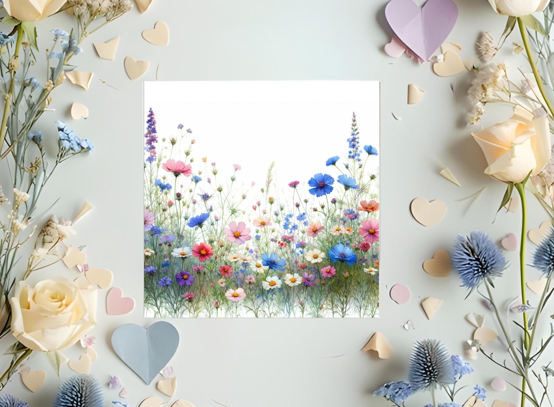 Wildflowers - Single Card or Bulk 10 Pack of Gift Cards
