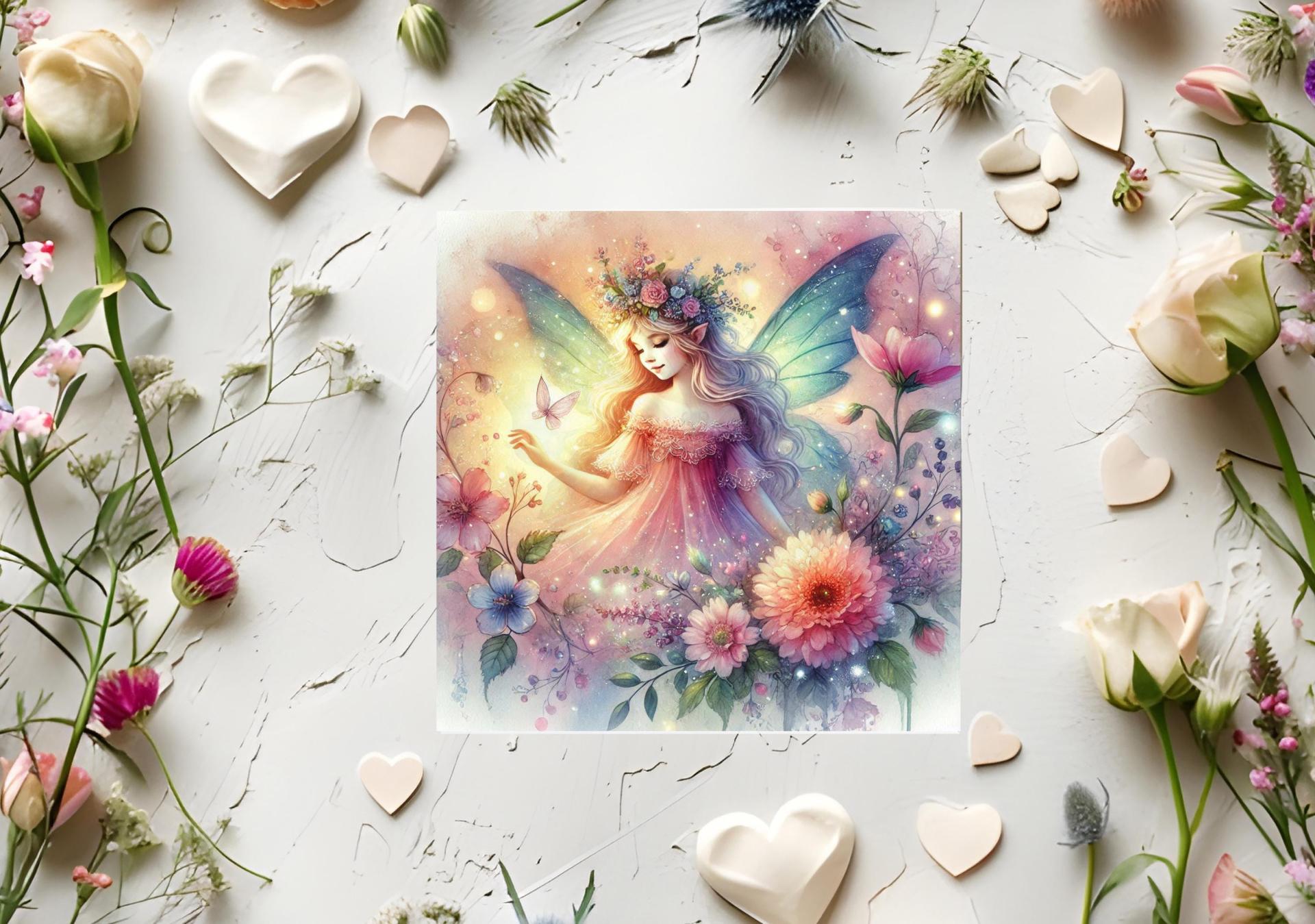 Set of 3 Designs, Fairy Greeting Cards, Bulk Pack of Cards