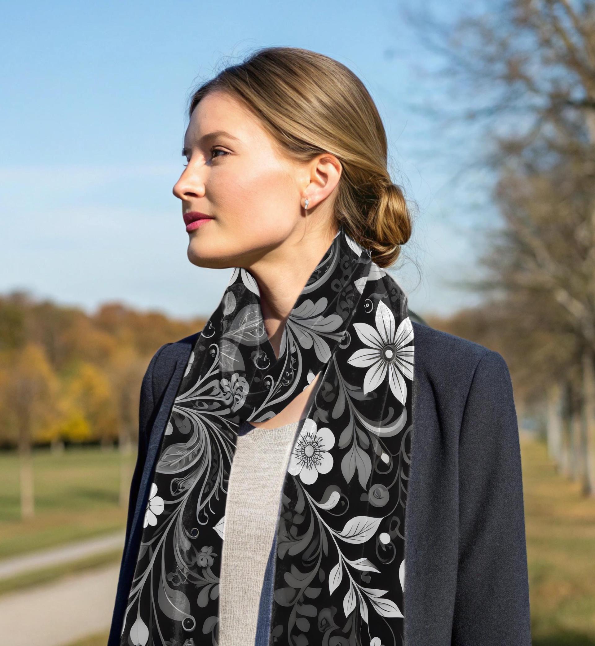Velvet Scarf - Soft Long Scarf
