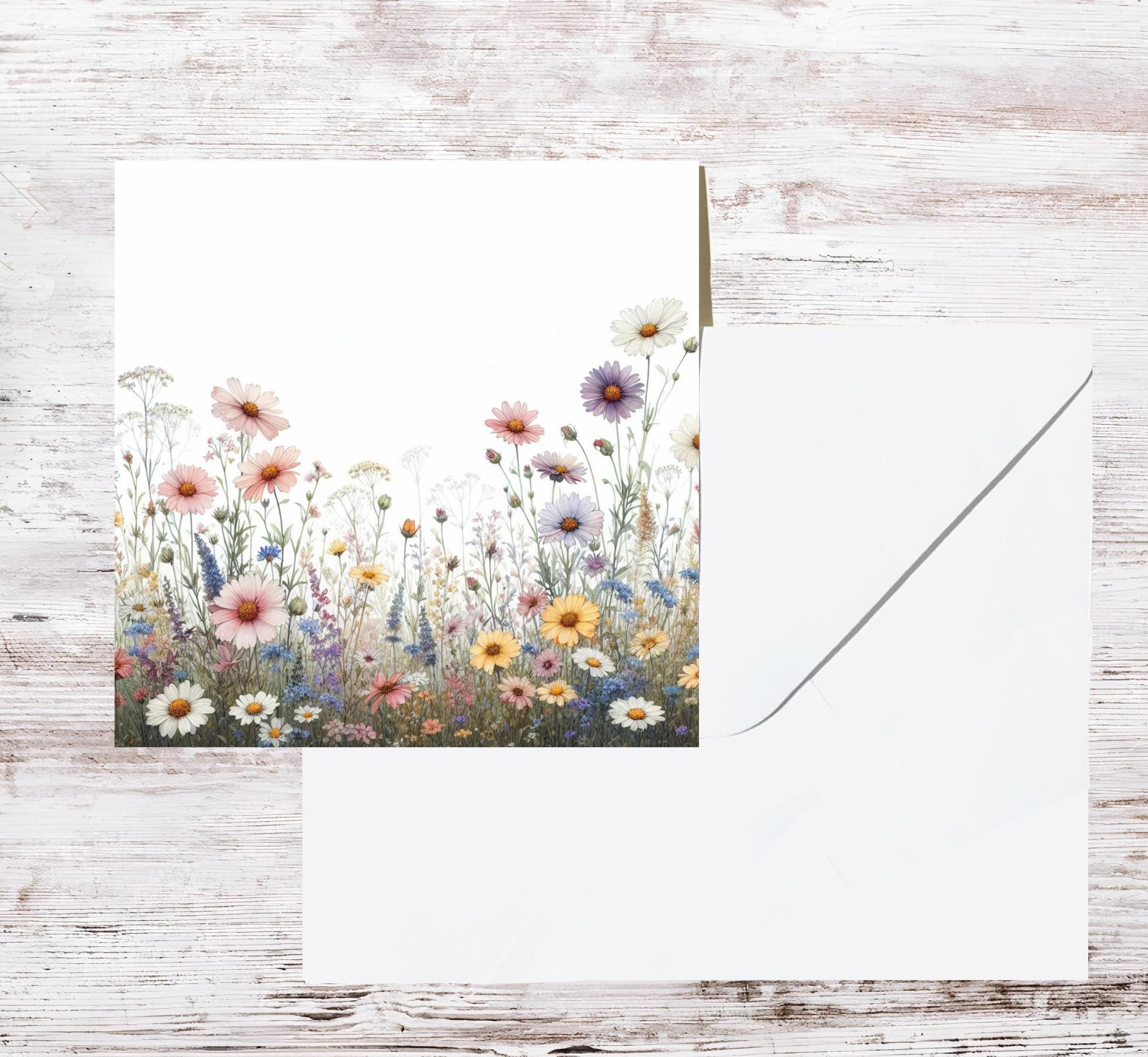Wildflowers - Single Card or Bulk 10 Pack of Gift Cards