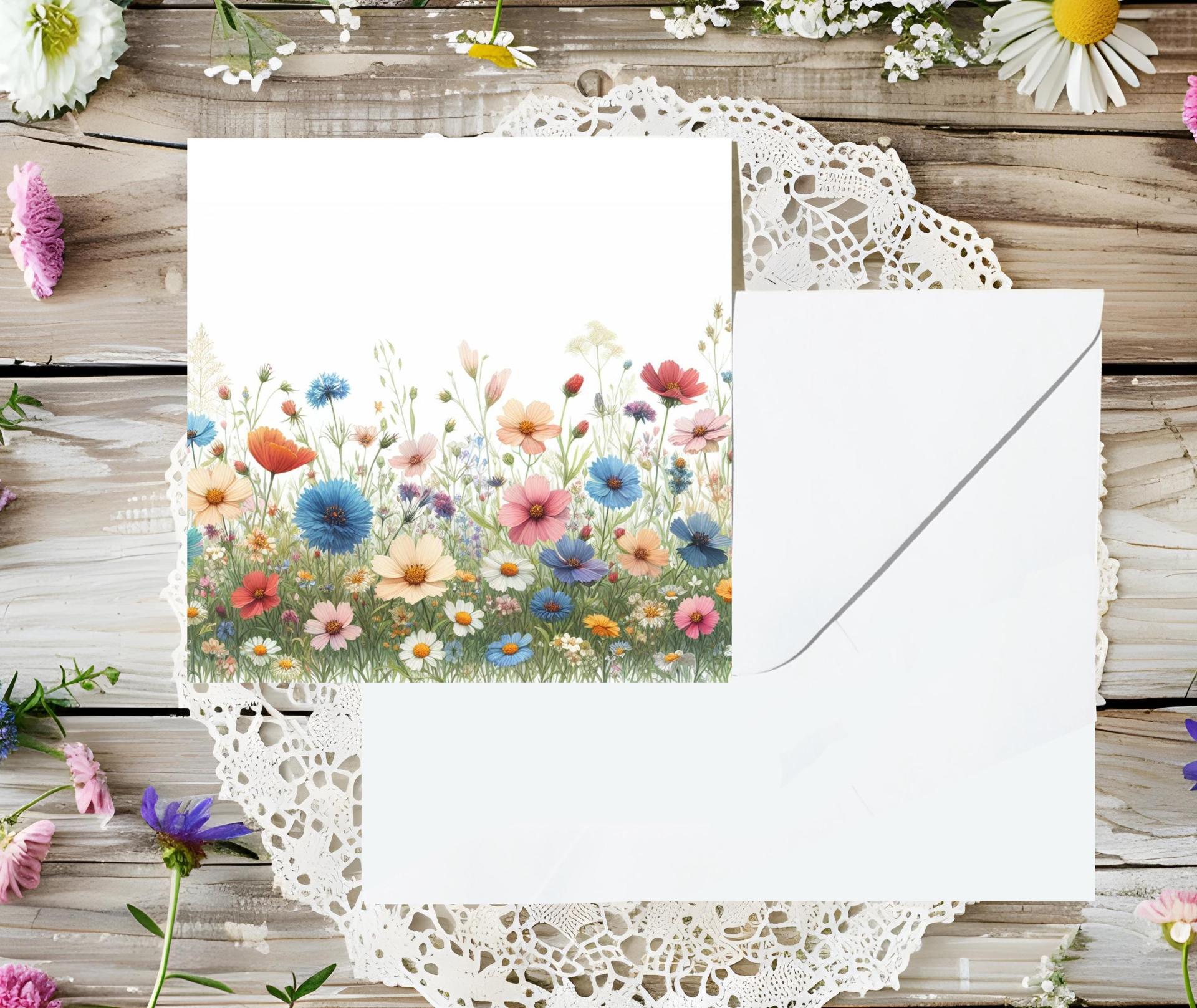 Wildflowers - Single Card or Bulk 10 Pack of Gift Cards