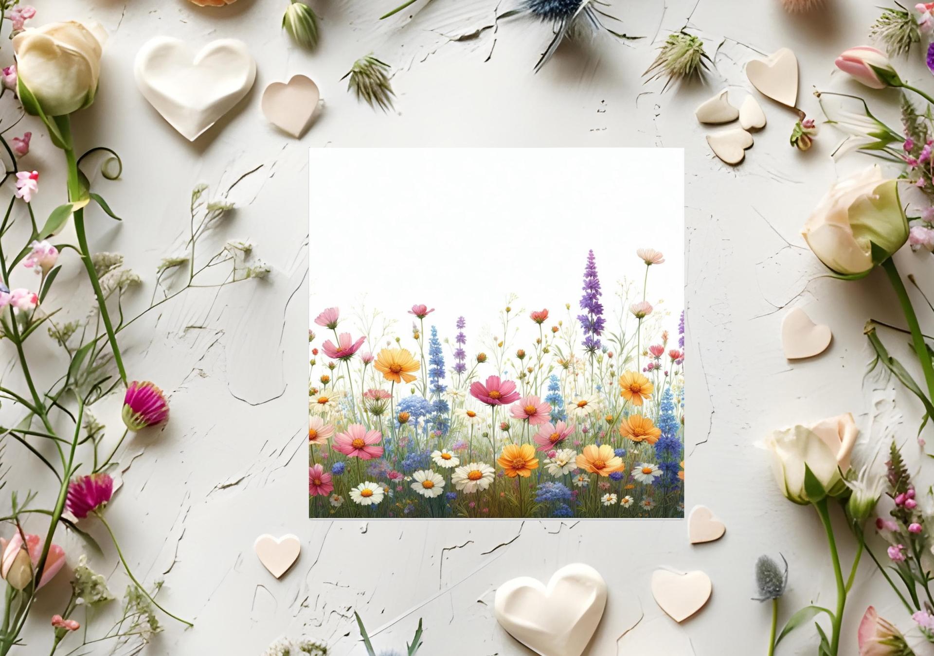 Wildflowers - Single Card or Bulk 10 Pack of Gift Cards
