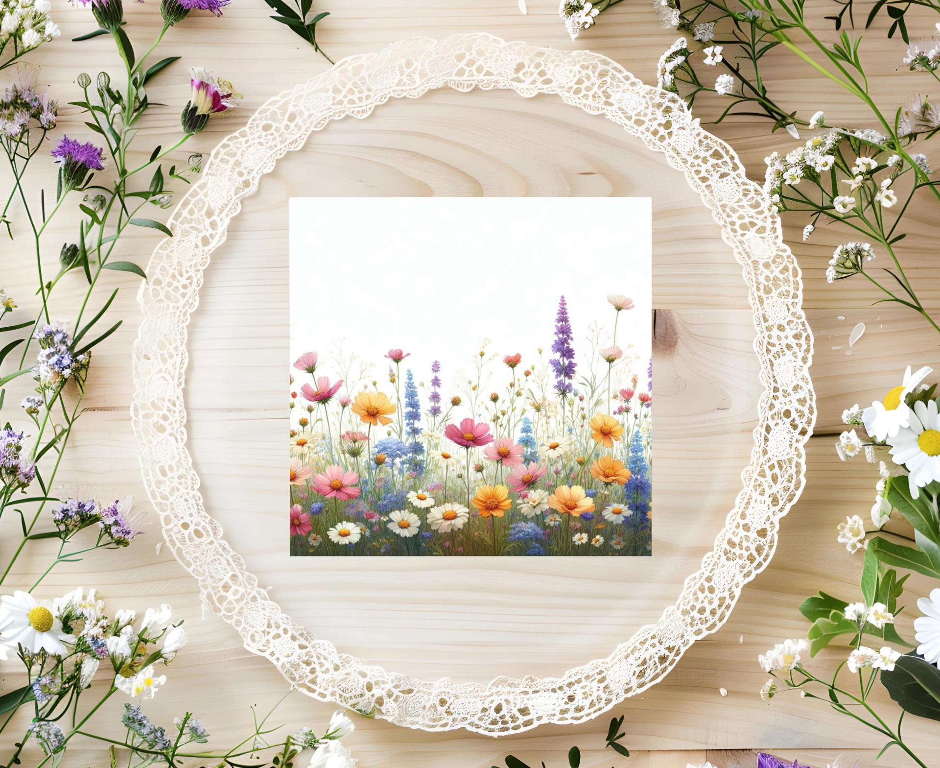 Wildflowers - Single Card or Bulk 10 Pack of Gift Cards