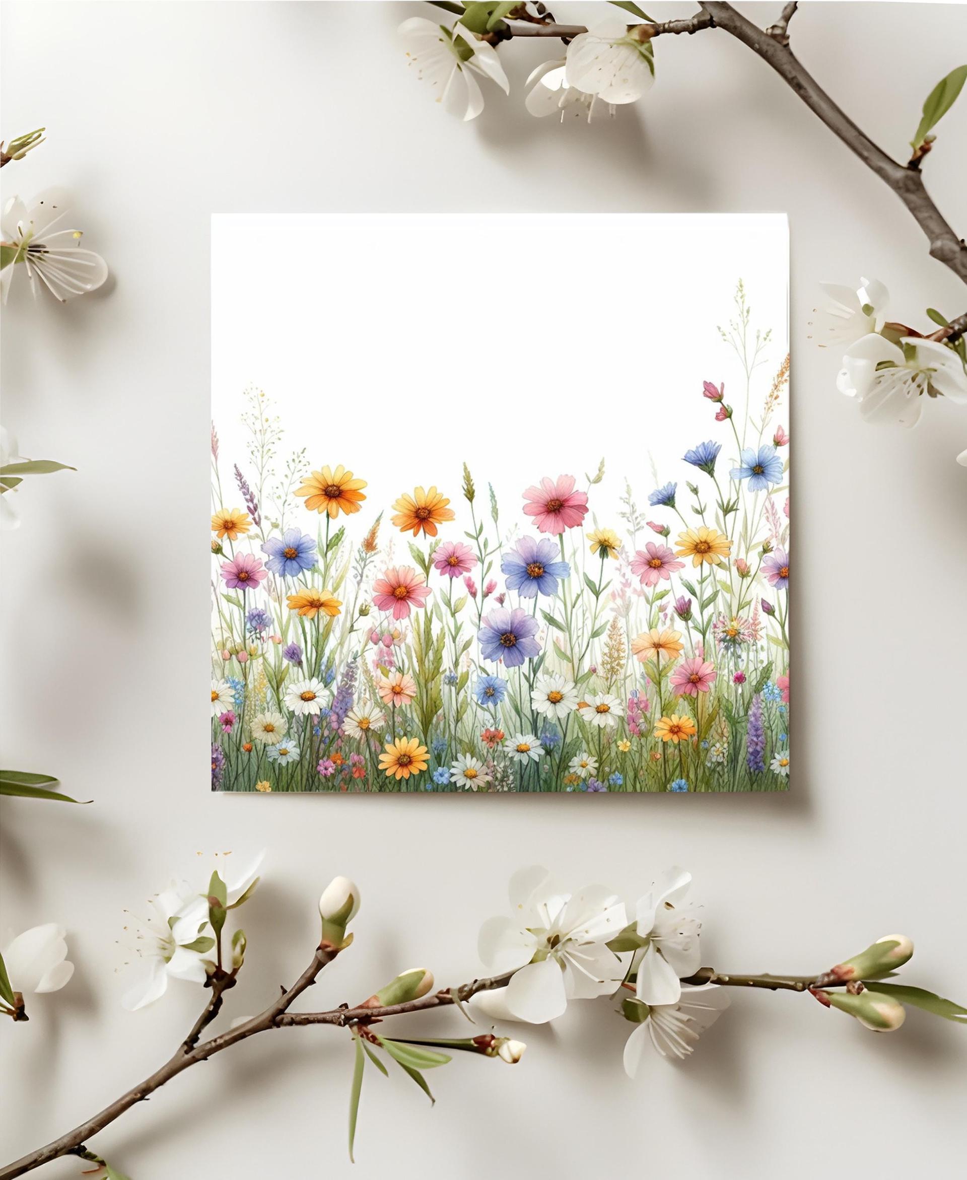 Wildflowers - Single Card or Bulk 10 Pack of Gift Cards
