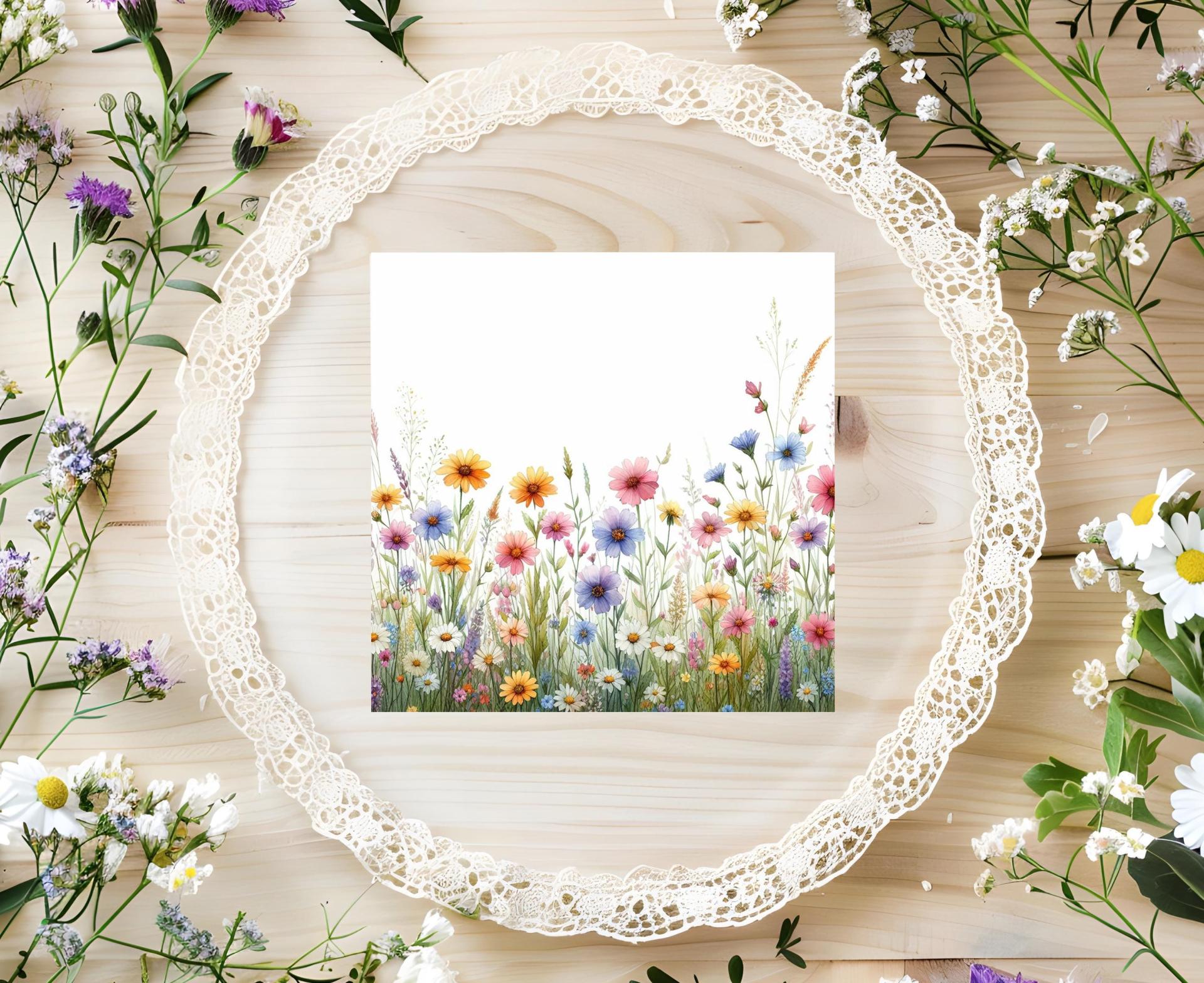 Wildflowers - Single Card or Bulk 10 Pack of Gift Cards