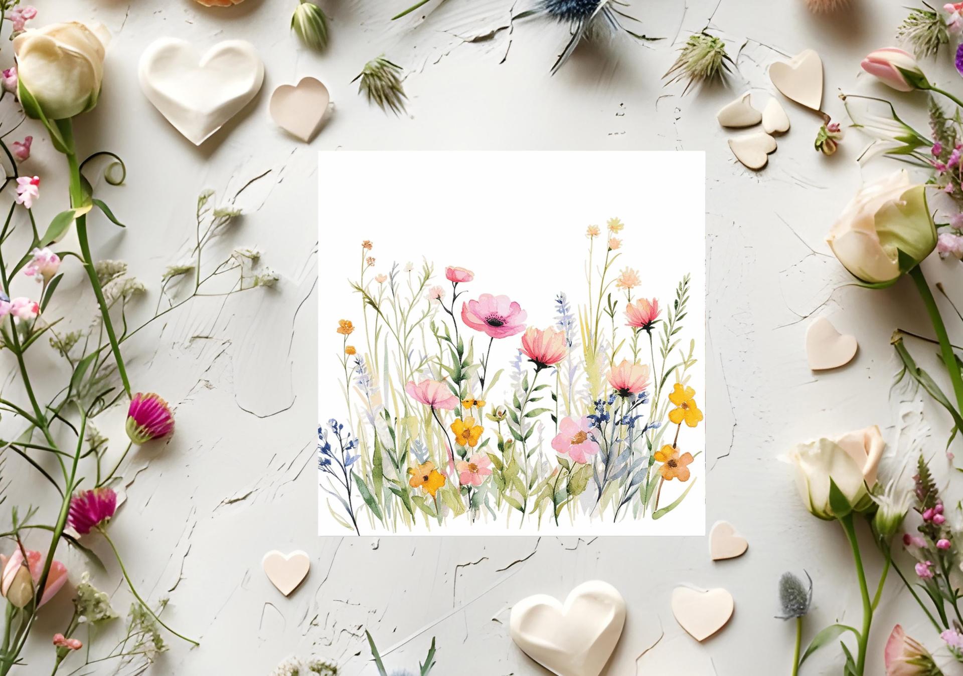 Wildflowers - Single Card or Bulk 10 Pack of Gift Cards