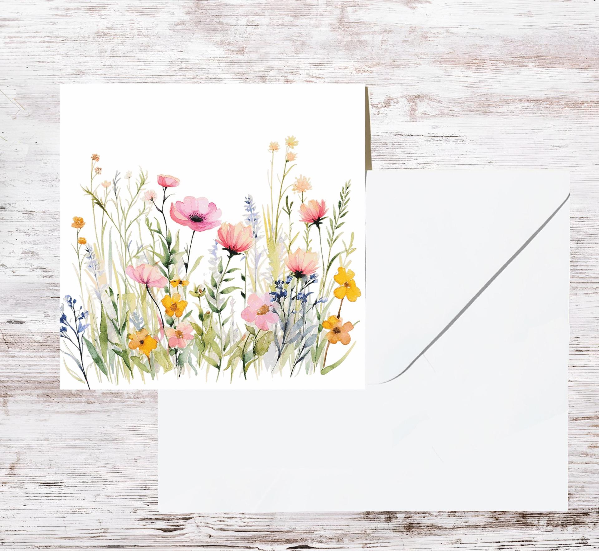 Wildflowers - Single Card or Bulk 10 Pack of Gift Cards