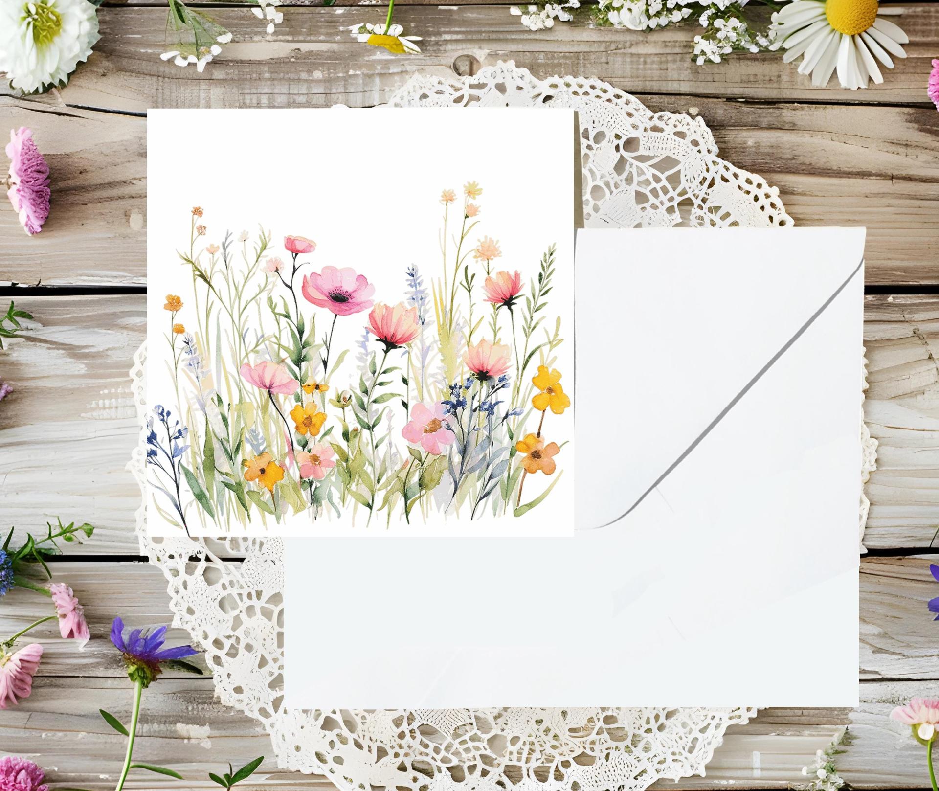 Wildflowers - Single Card or Bulk 10 Pack of Gift Cards