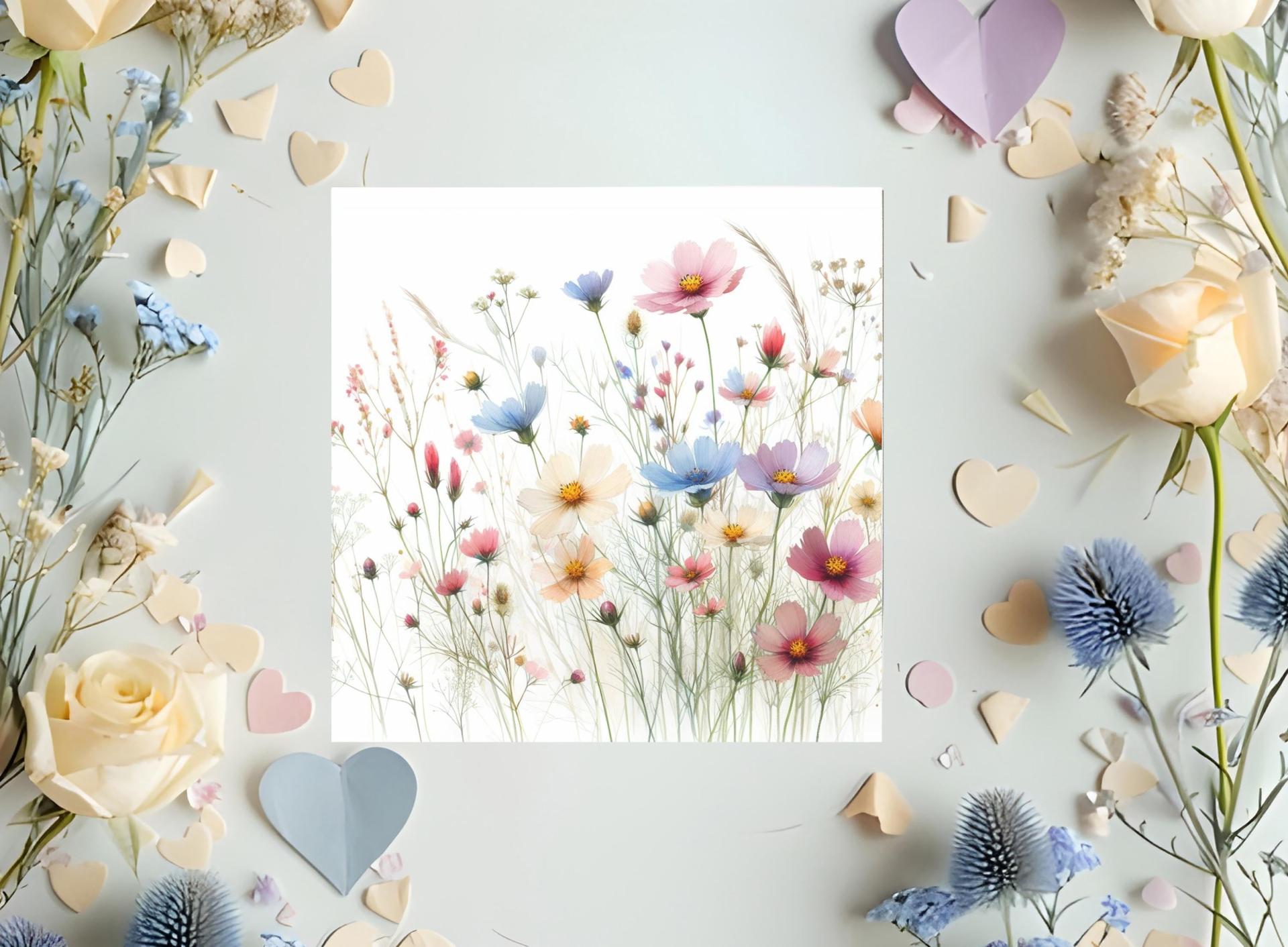 Wildflowers - Single Card or Bulk 10 Pack of Gift Cards