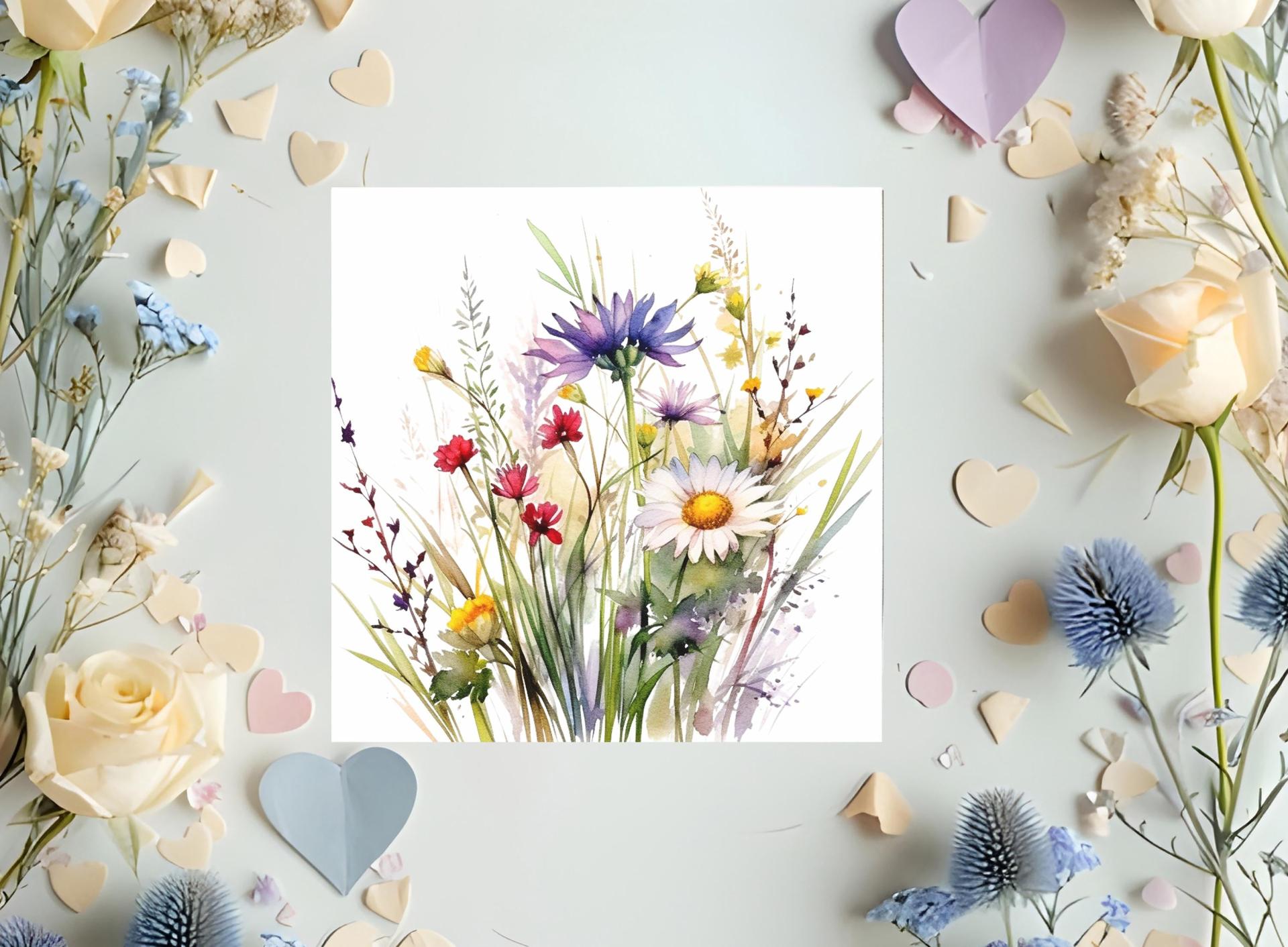 Wildflowers - Single Card or Bulk 10 Pack of Gift Cards