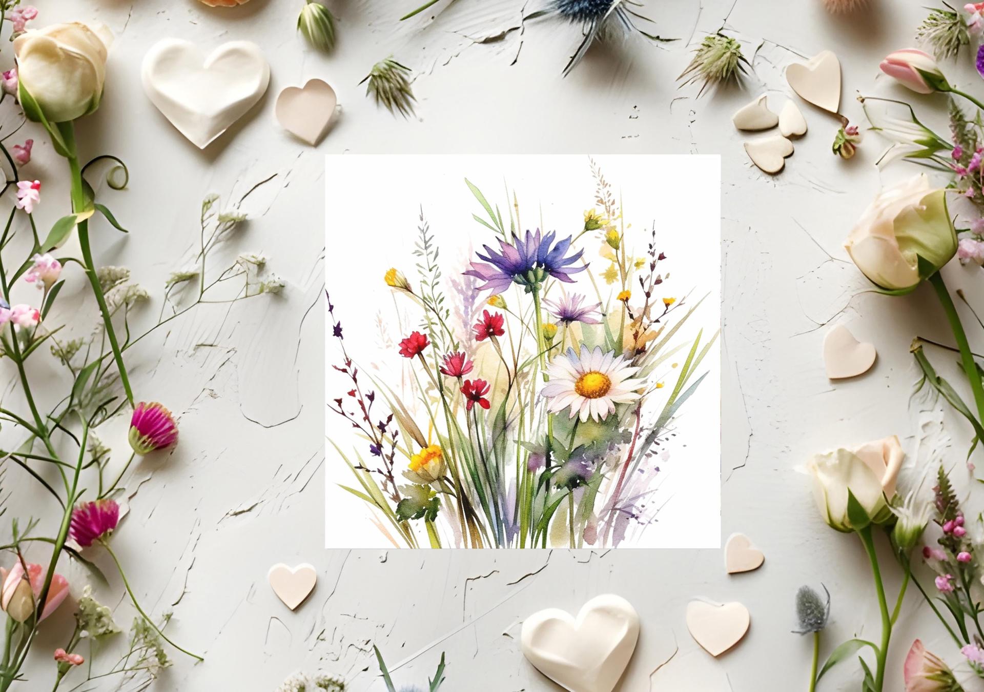 Wildflowers - Single Card or Bulk 10 Pack of Gift Cards