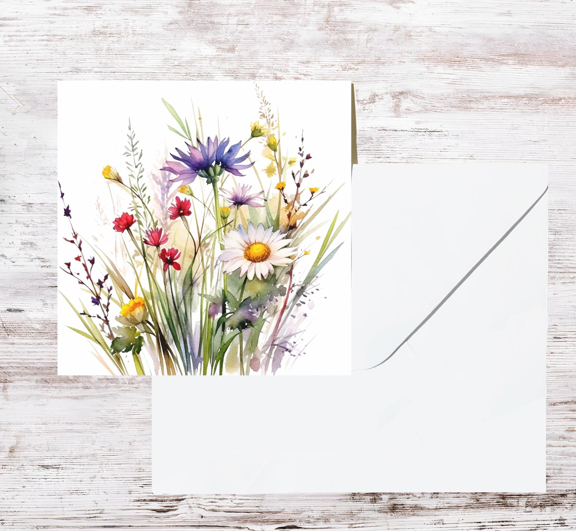 Wildflowers - Single Card or Bulk 10 Pack of Gift Cards