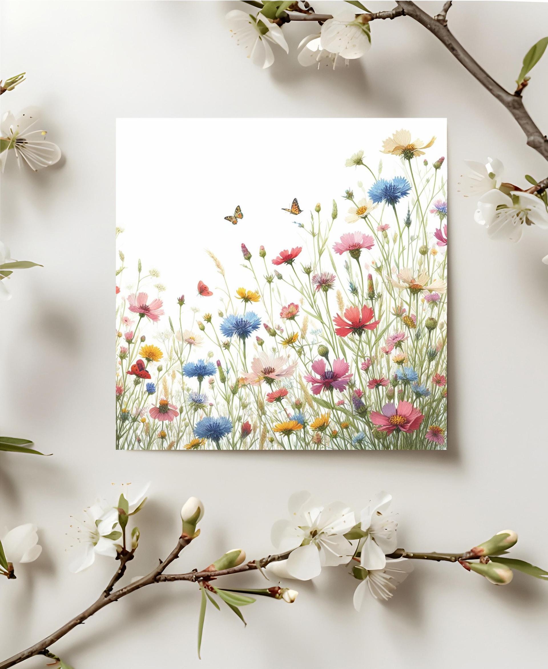 Wildflowers - Single Card or Bulk 10 Pack of Gift Cards