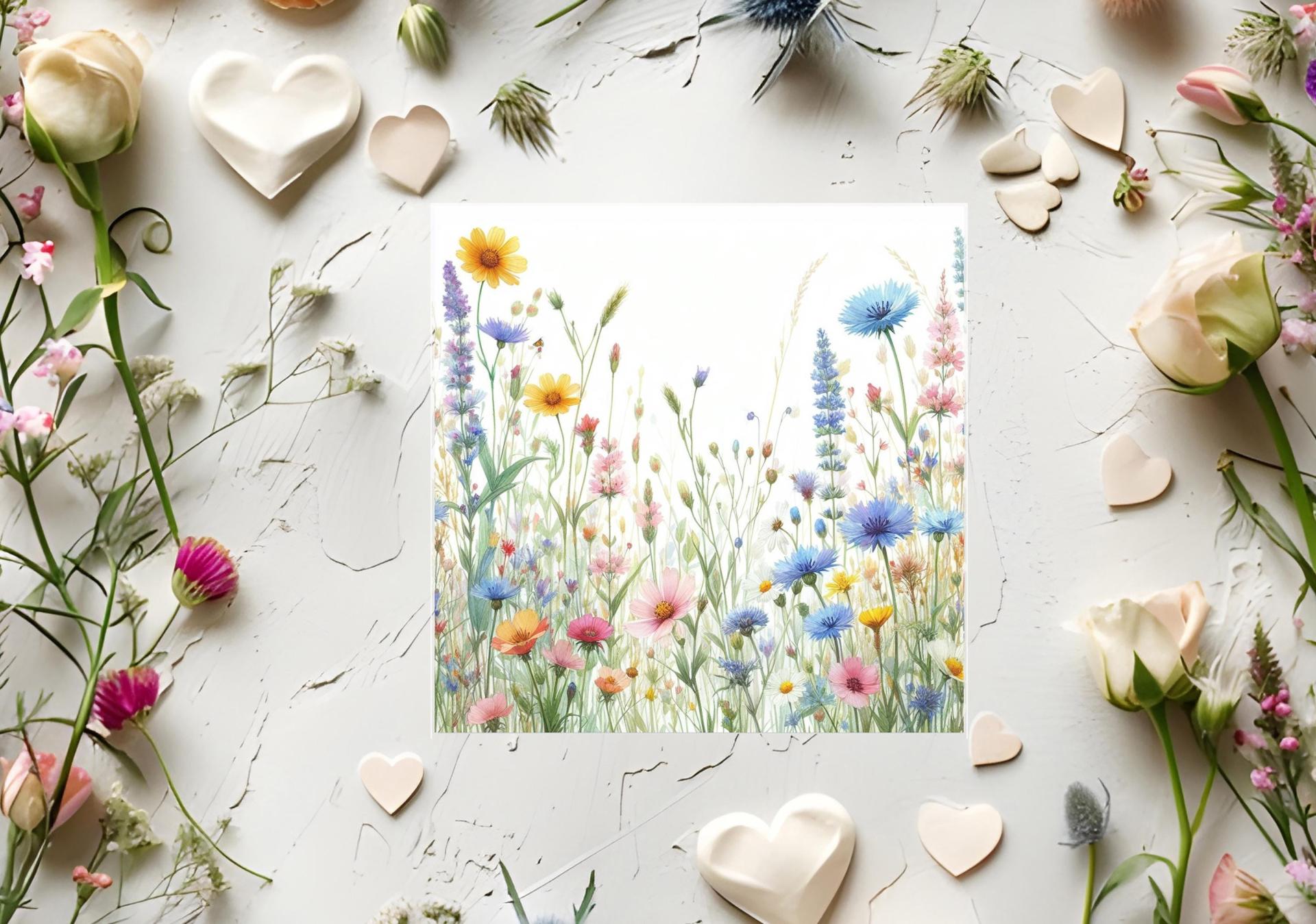 Wildflowers - Single Card or Bulk 10 Pack of Gift Cards