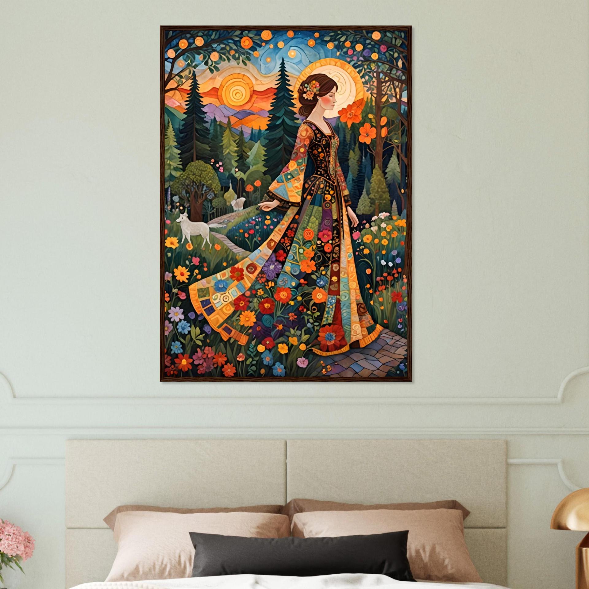 Floral Forest, Unframed or Framed, Print on Paper, Original Art