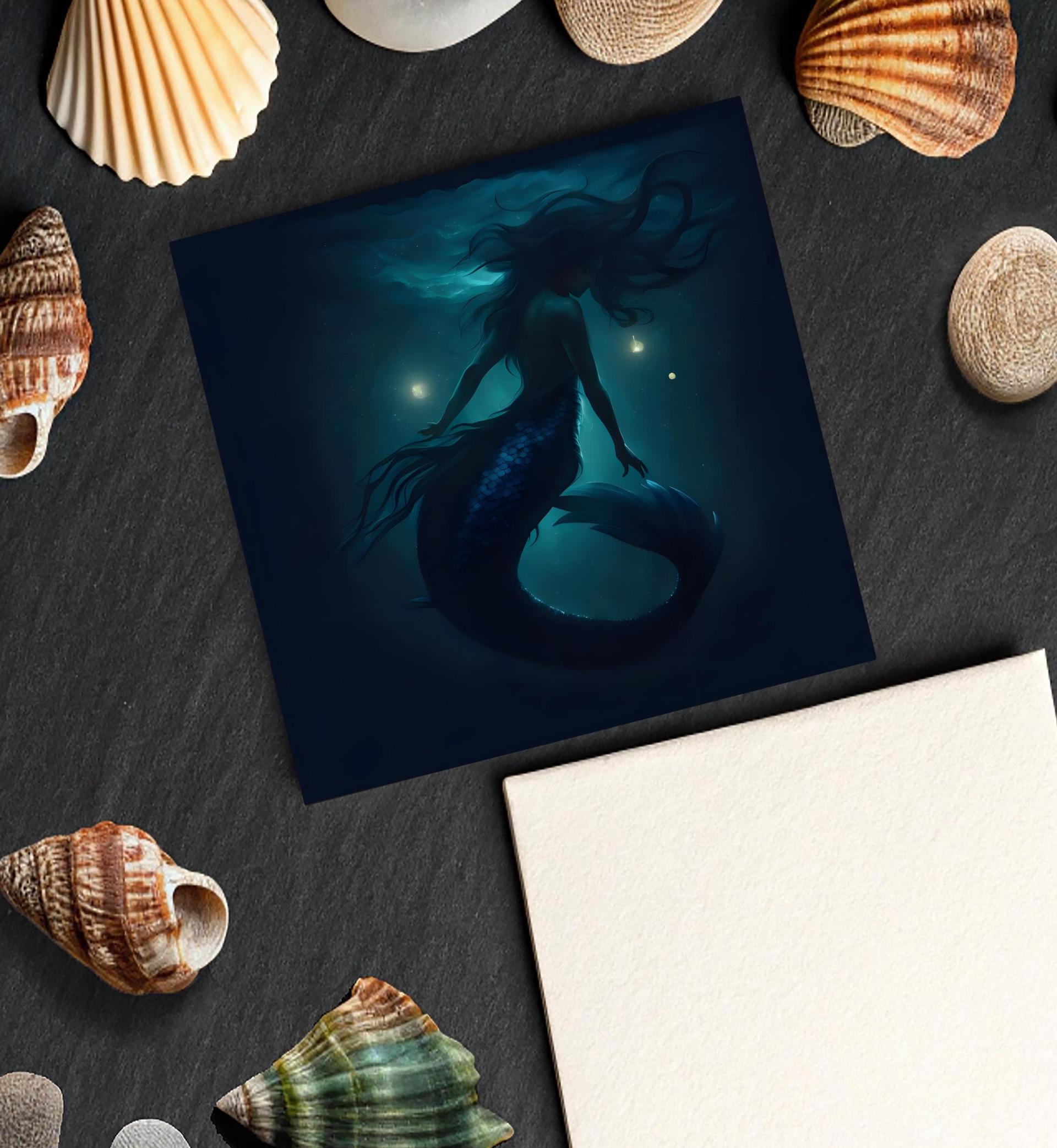 Mermaid Greeting Cards, Birthday, Invitations, Thank You Cards
