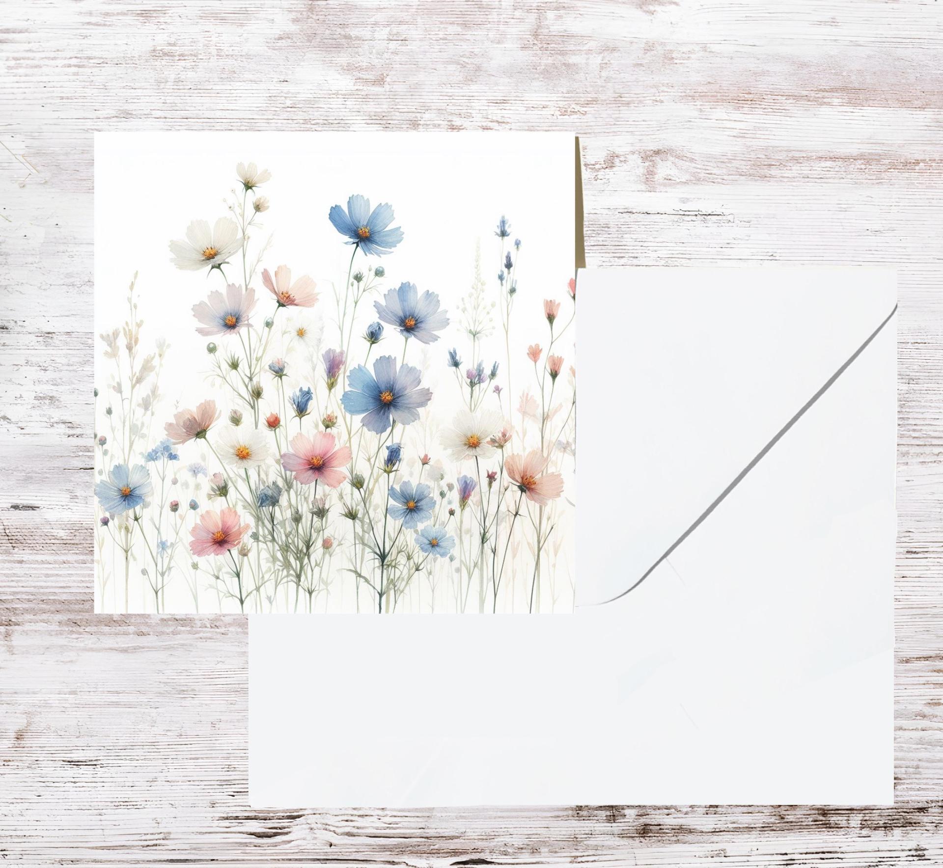 Wildflowers - Single Card or Bulk 10 Pack of Gift Cards
