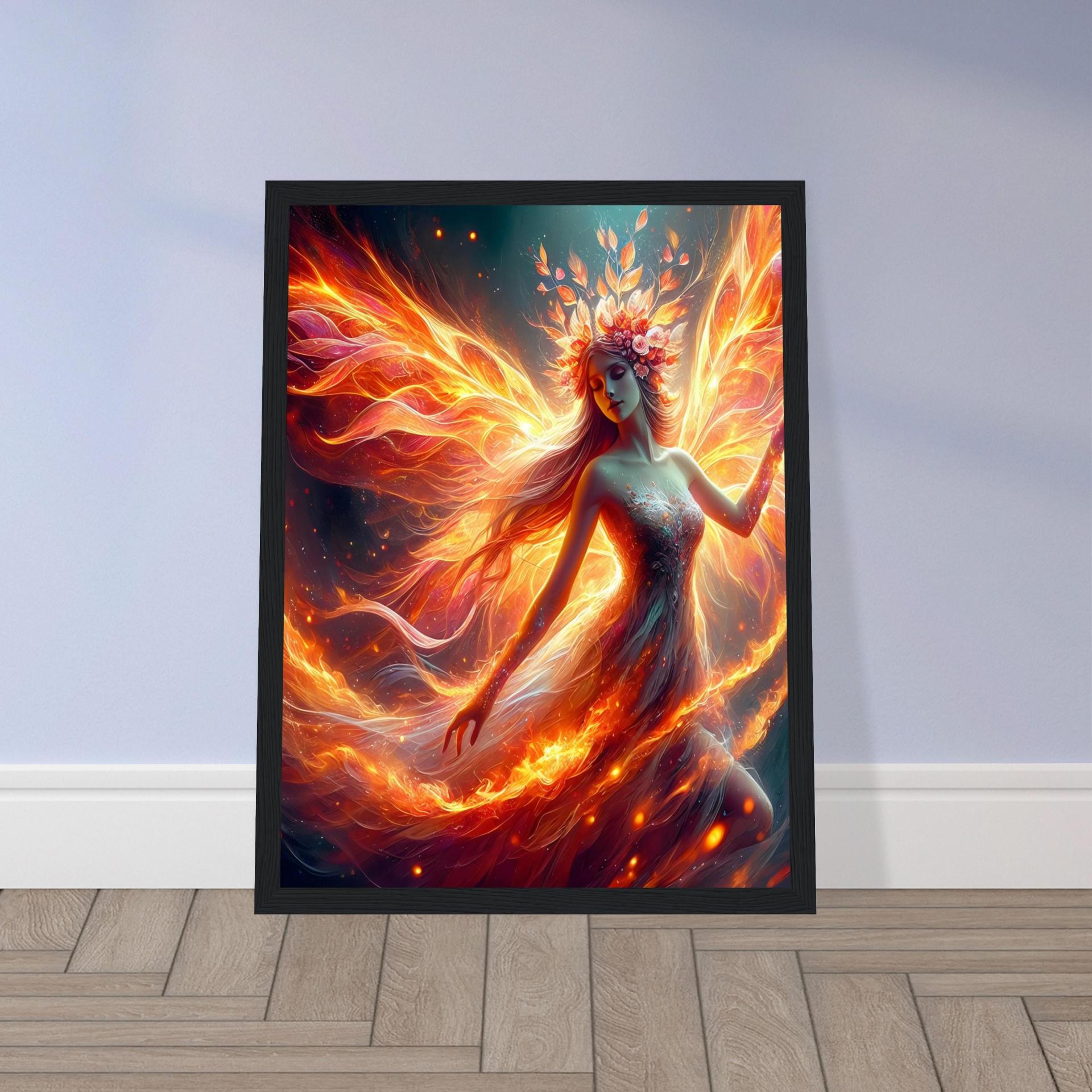 Fire Fairy - Original Art Print - Framed or Unframed