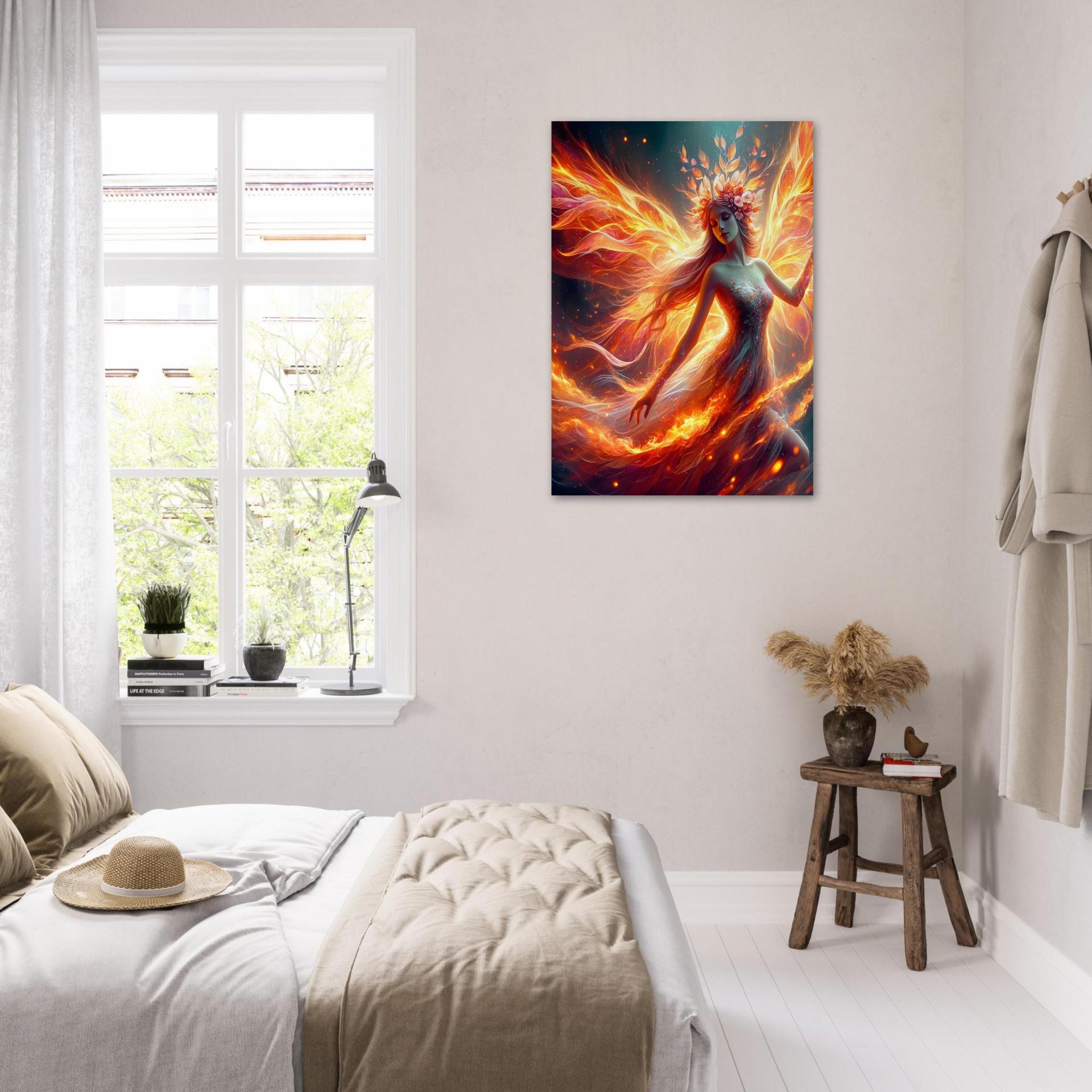 Print on Canvas, Fire Fairy, Ready to Hang