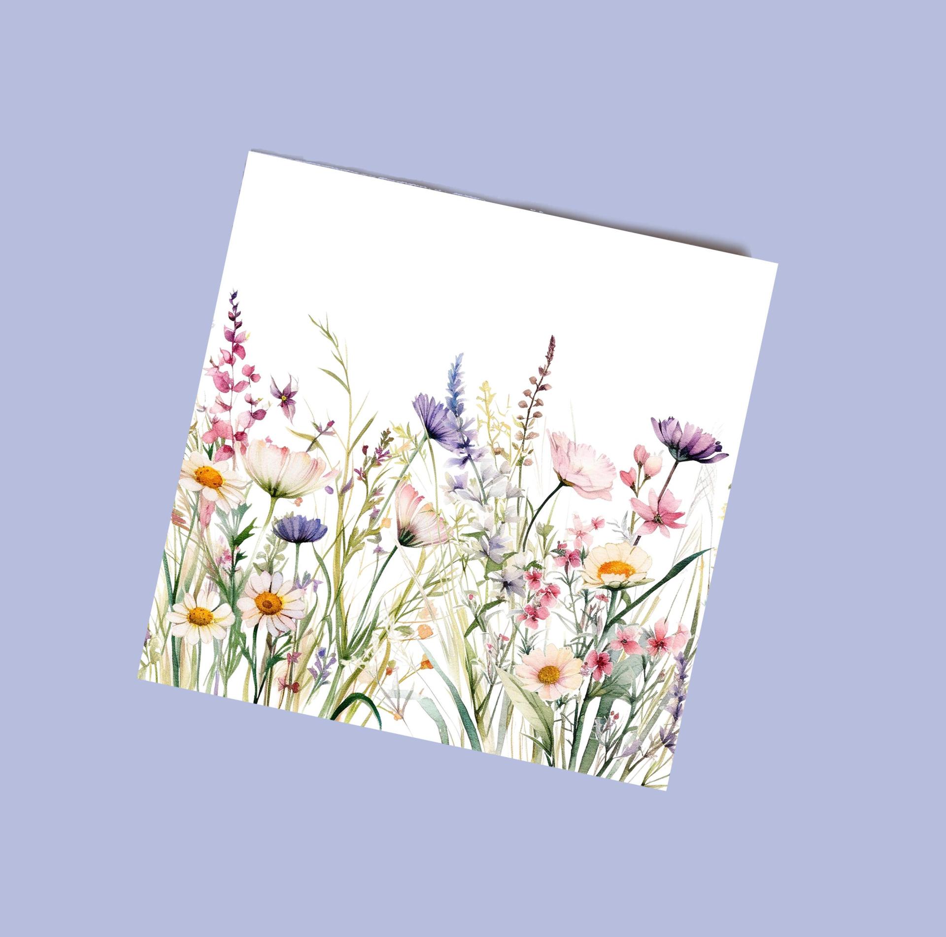 Wildflowers - Single Card or Bulk 10 Pack of Gift Cards