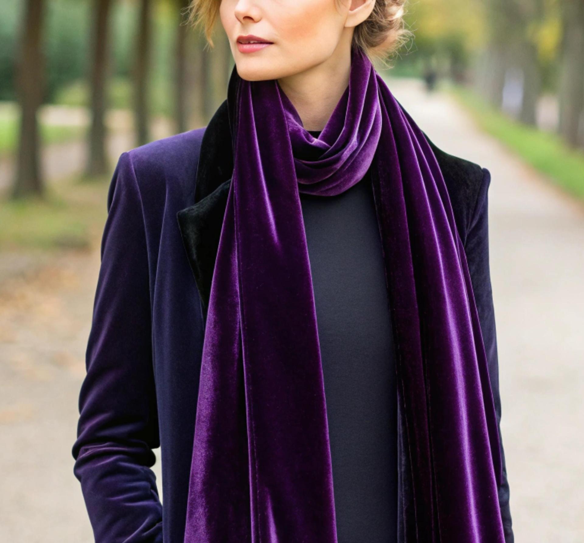 Velvet Scarf - Multiple Colors - Super Soft Scarf