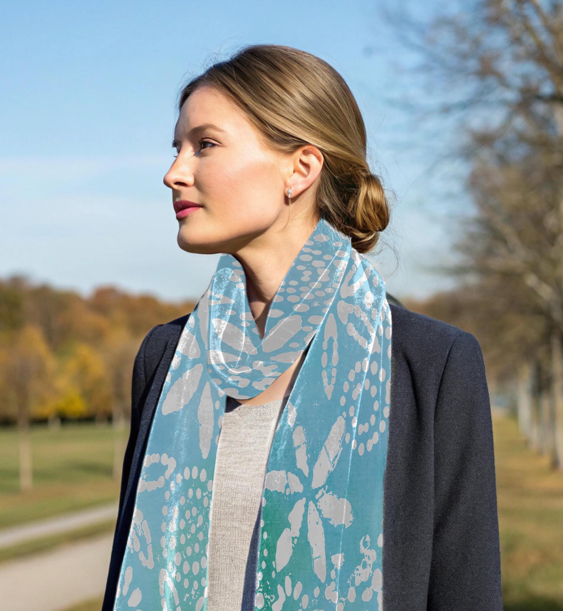 Velvet Scarf - Soft long Scarf, Multiple colors